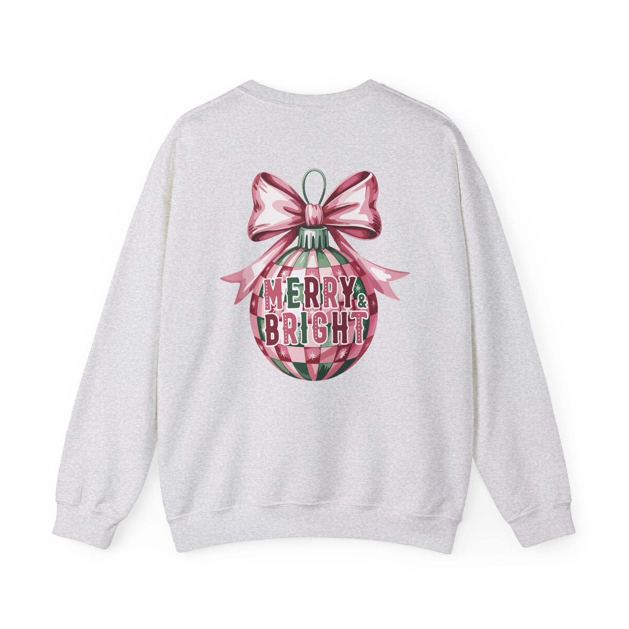 Holiday Patchwork Crewneck Sweatshirt — Merry & Bright
