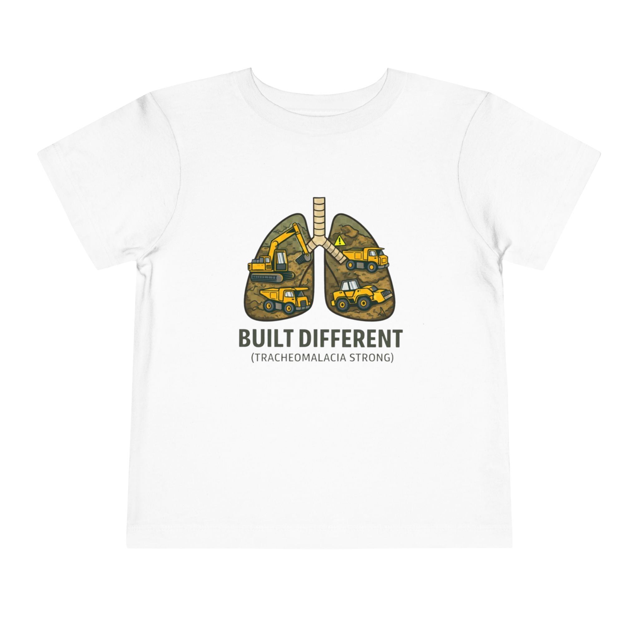 Built Different Toddler Tee — Tracheomalacia