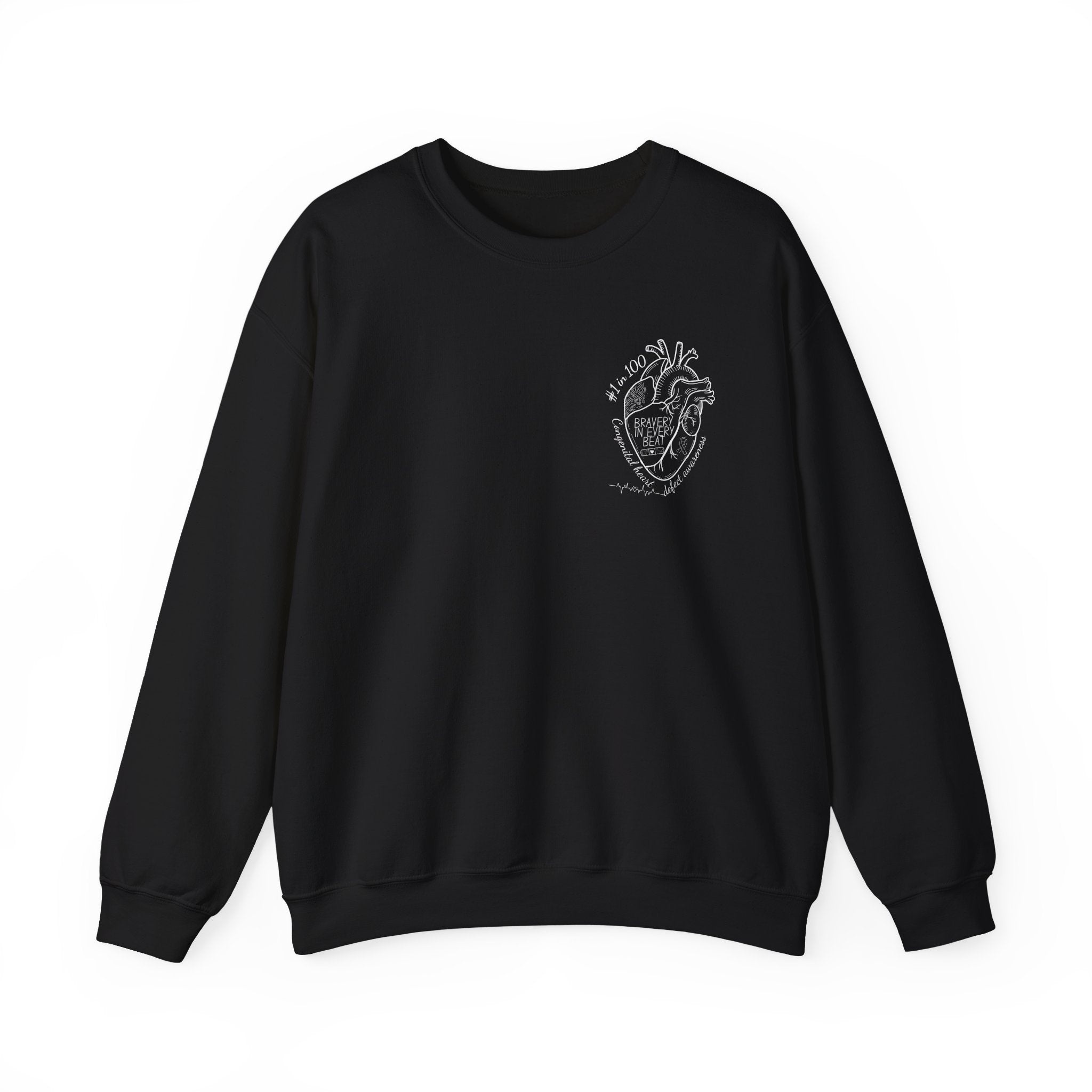 Bravery in Every Beat CHD CREWNECK