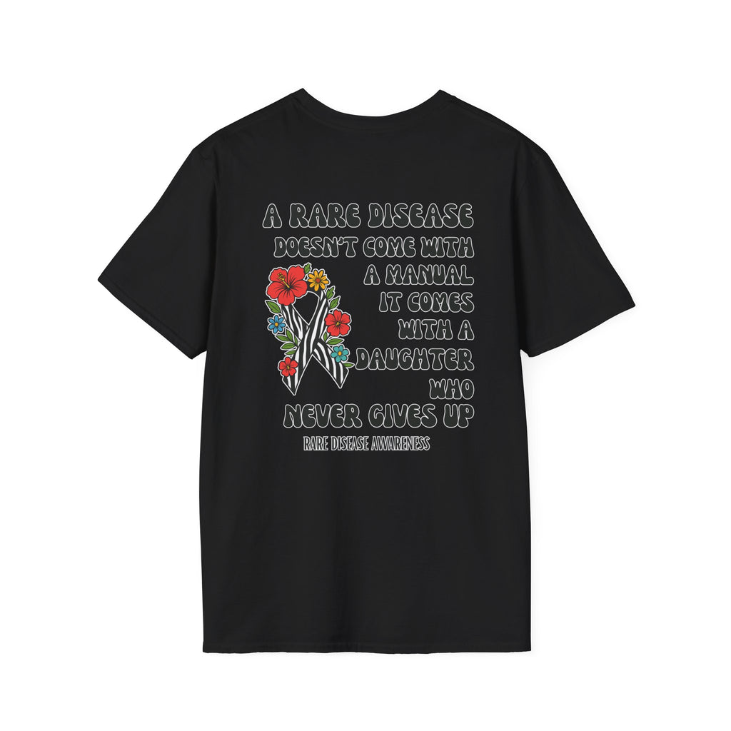 DAUGHTER Rare Disease Awareness T-Shirt — "A Rare Disease Doesn’t Come with a Manual"  Daughter Support Tee