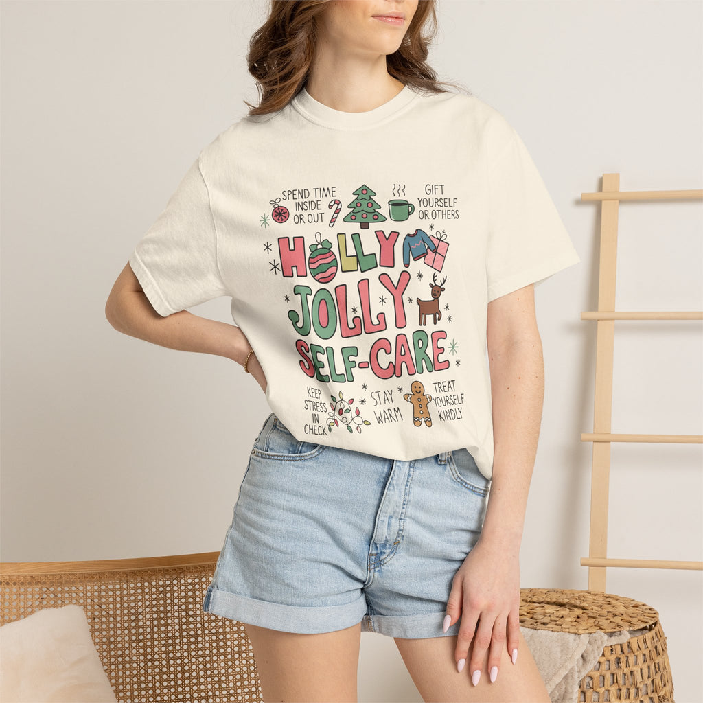 Christmas Self Care Tee — Holiday T-shirt