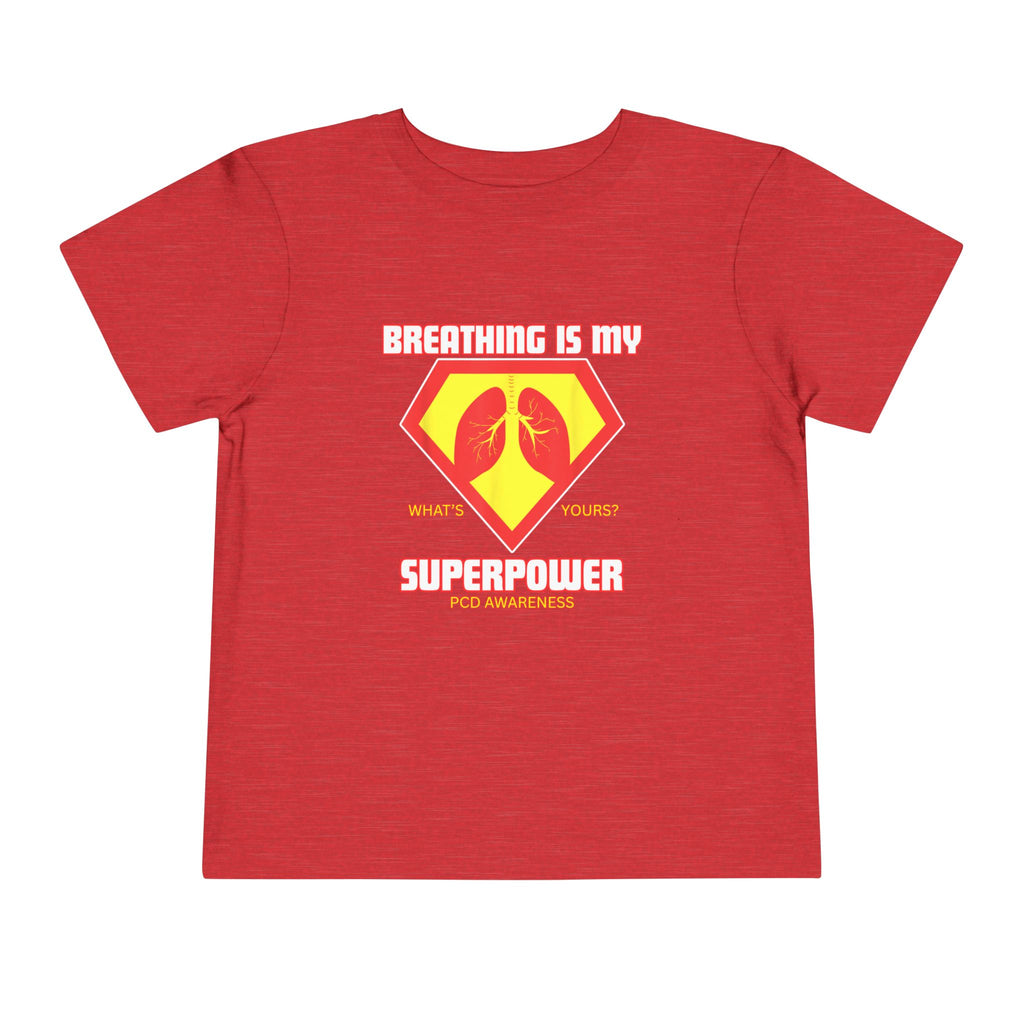 Toddler Tee - Breathing is my superpower PCD Design