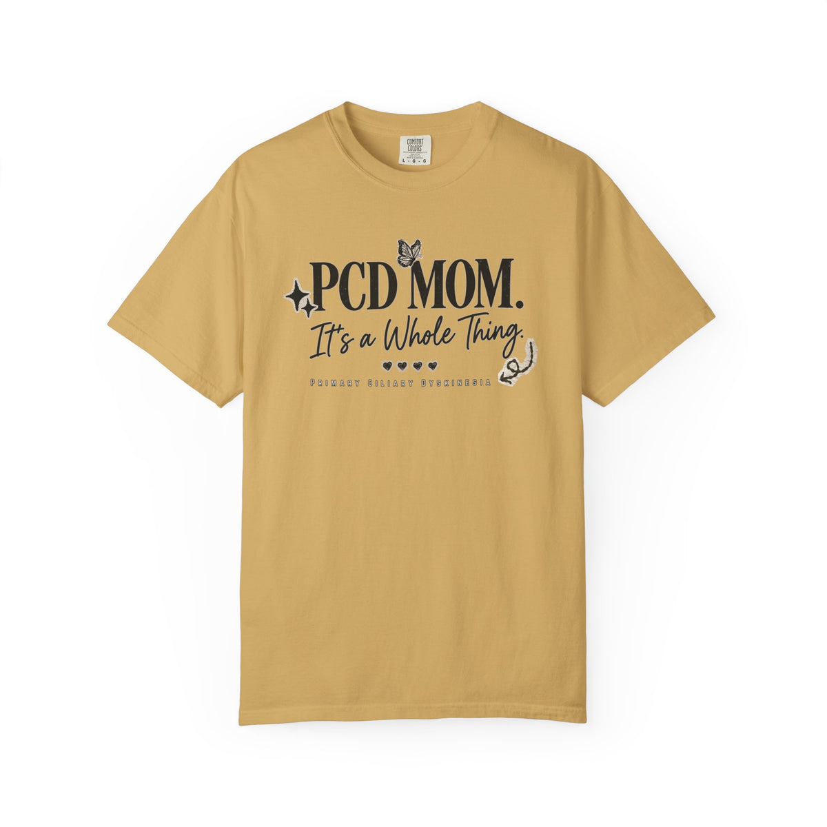 PCD Mom T-Shirt – "PCD MOM. It's a Whole Thing" Graphic Tee for PCD Awareness