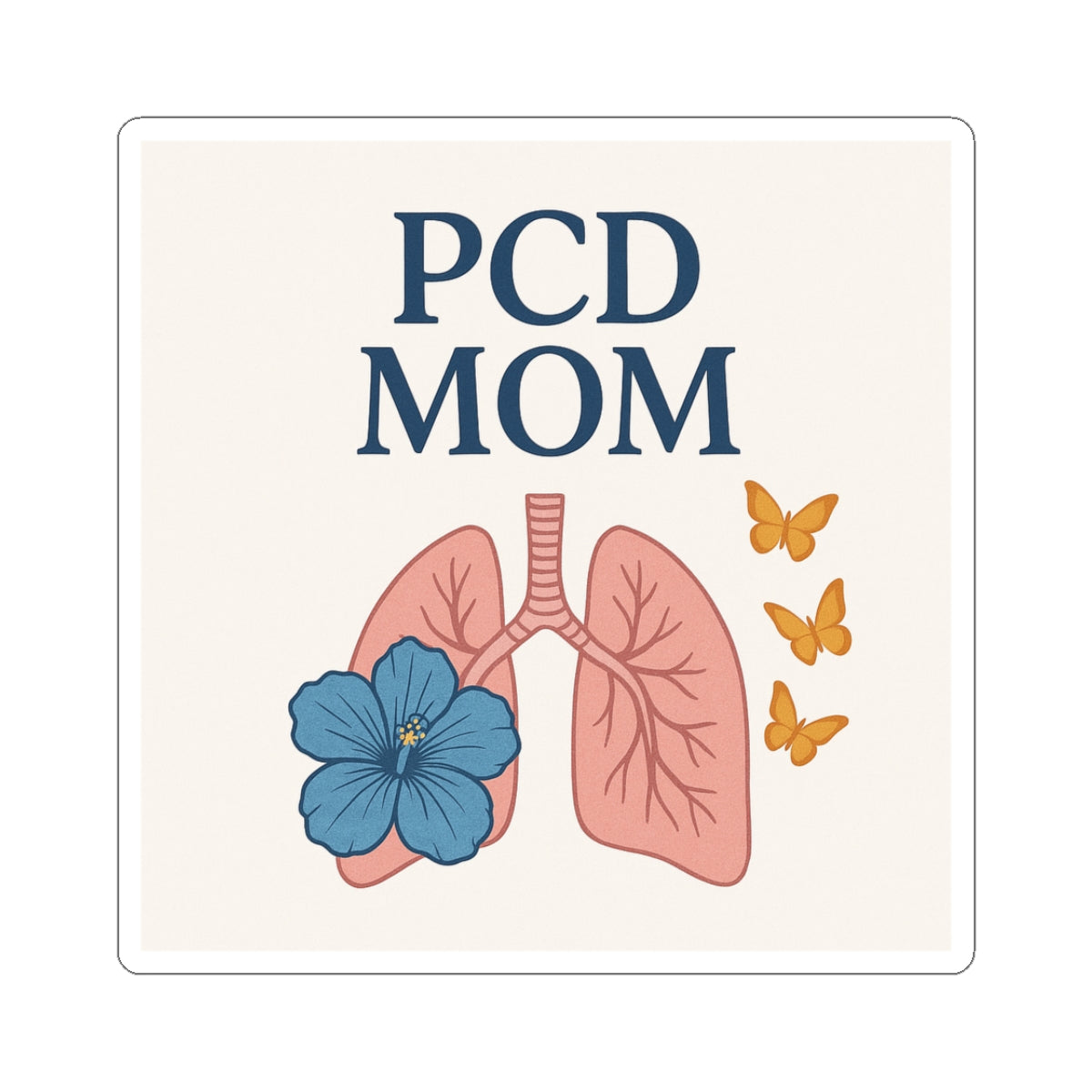 PCD Mom Kiss-Cut Stickers