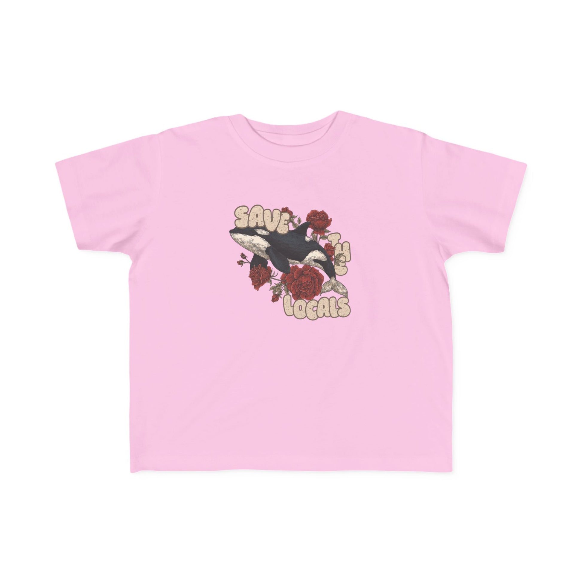 Toddler's Eco-Friendly Tee: Save the Locals, Cute Kids Shirt, Sustainable Fashion, Nature Lover Gift, Children's Awareness Apparel