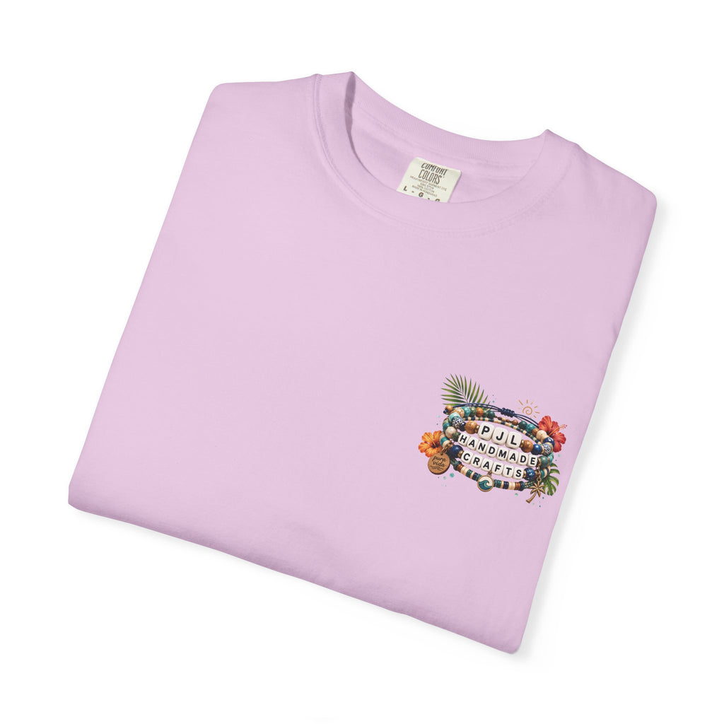 PJL Handmade Crafts Beaded Logo T-Shirt