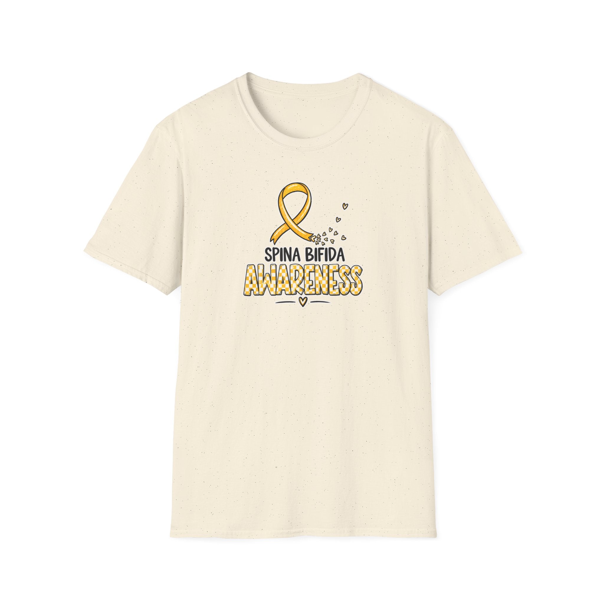 Spina Bifida Awareness T-Shirt — Gold Ribbon Support Tee