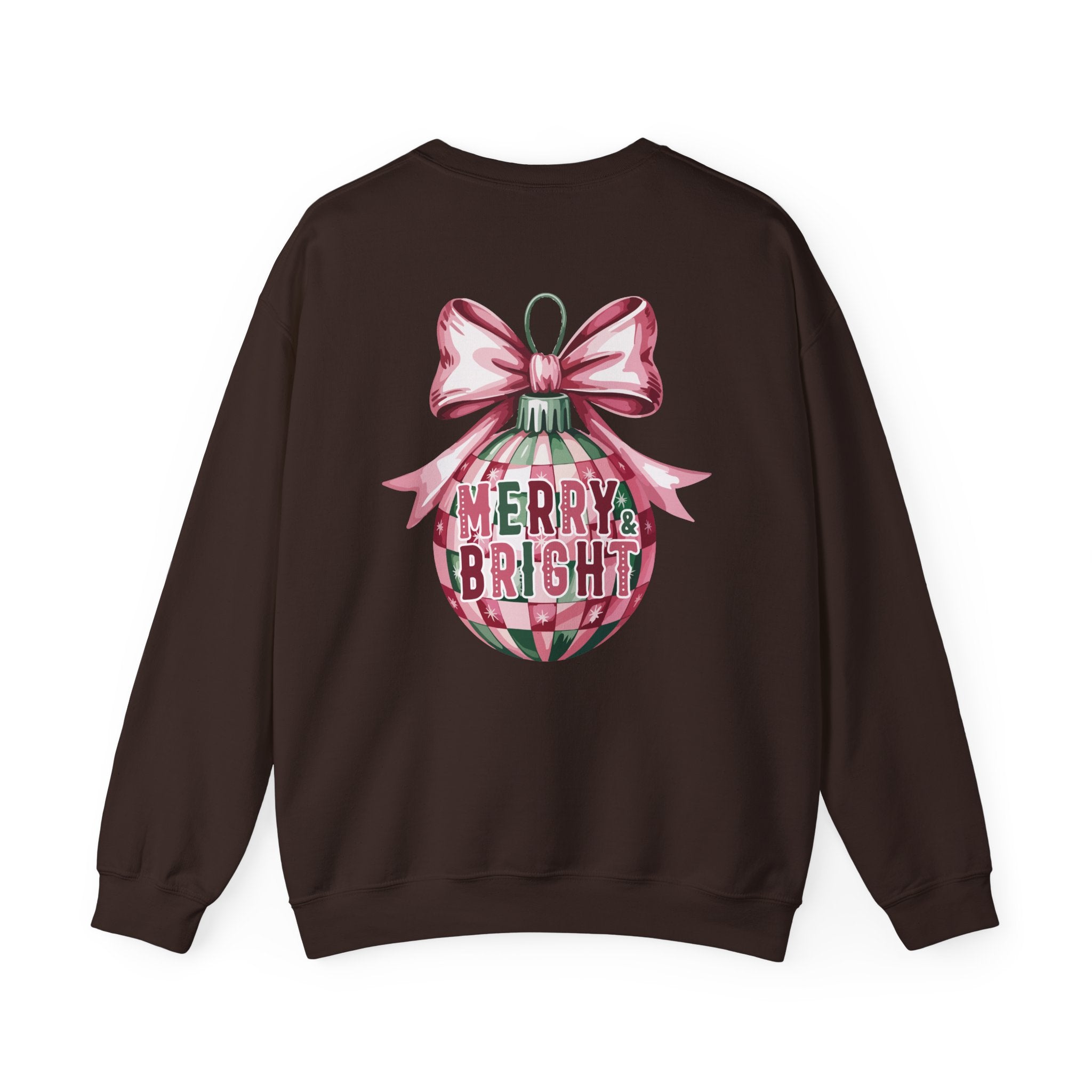Holiday Patchwork Crewneck Sweatshirt — Merry & Bright