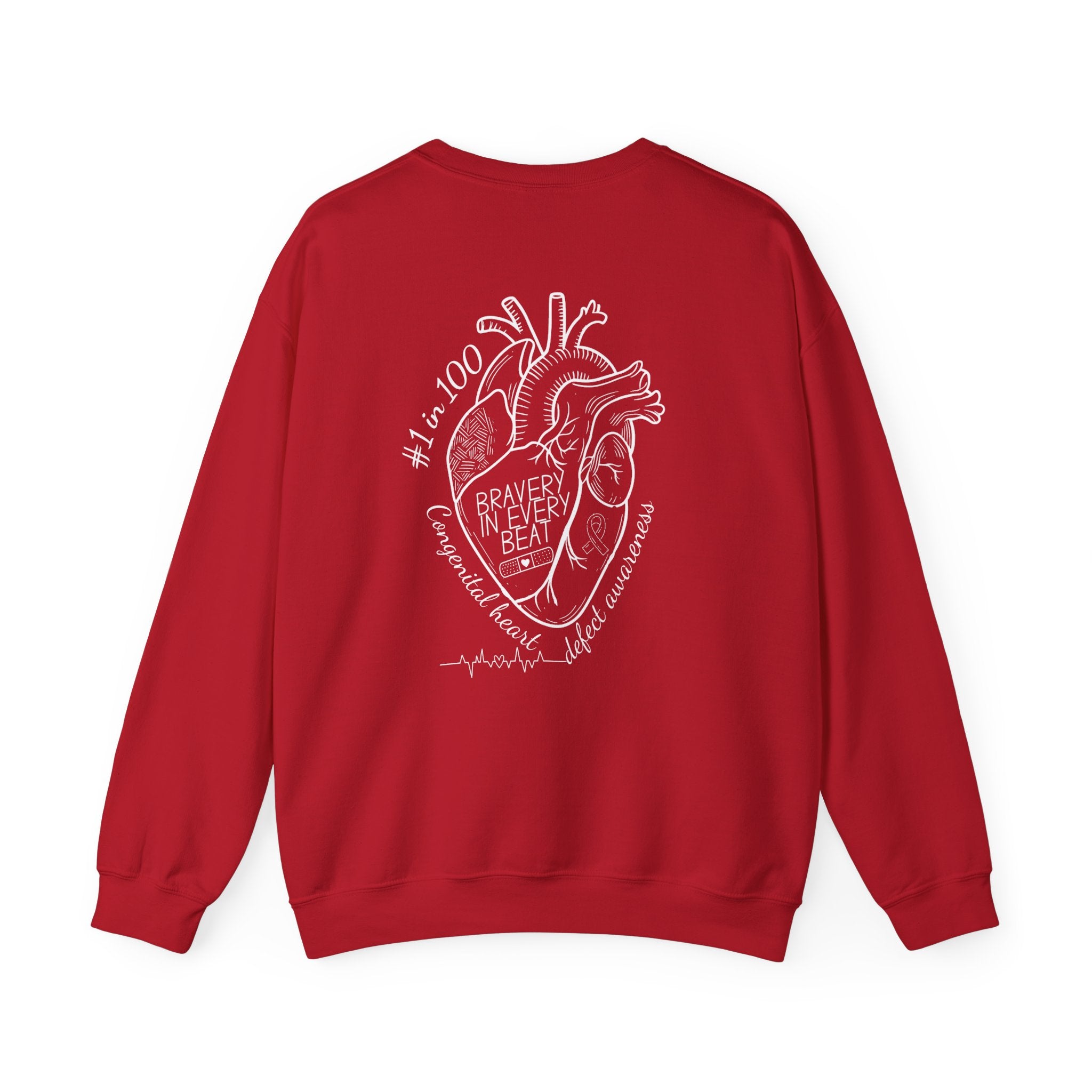 Bravery in Every Beat CHD CREWNECK