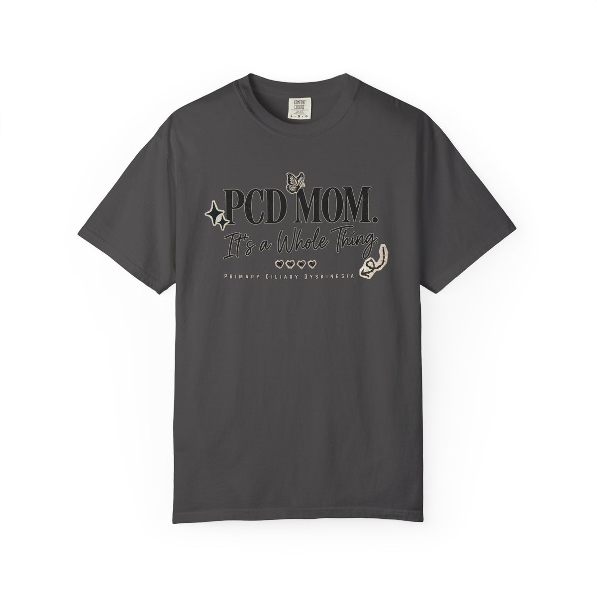 PCD Mom T-Shirt – "PCD MOM. It's a Whole Thing" Graphic Tee for PCD Awareness