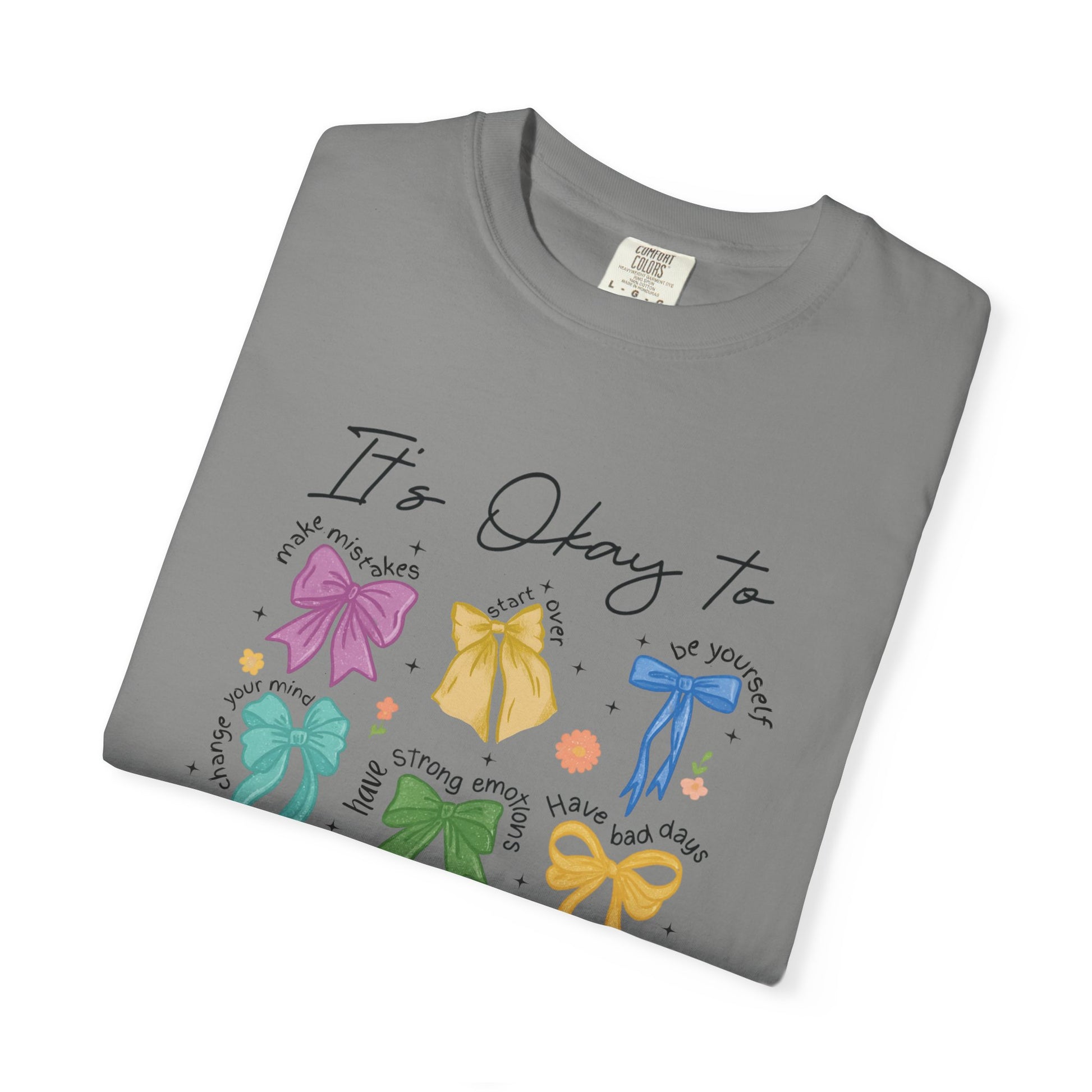 It’s okay to- Mental Health Coquette Tee