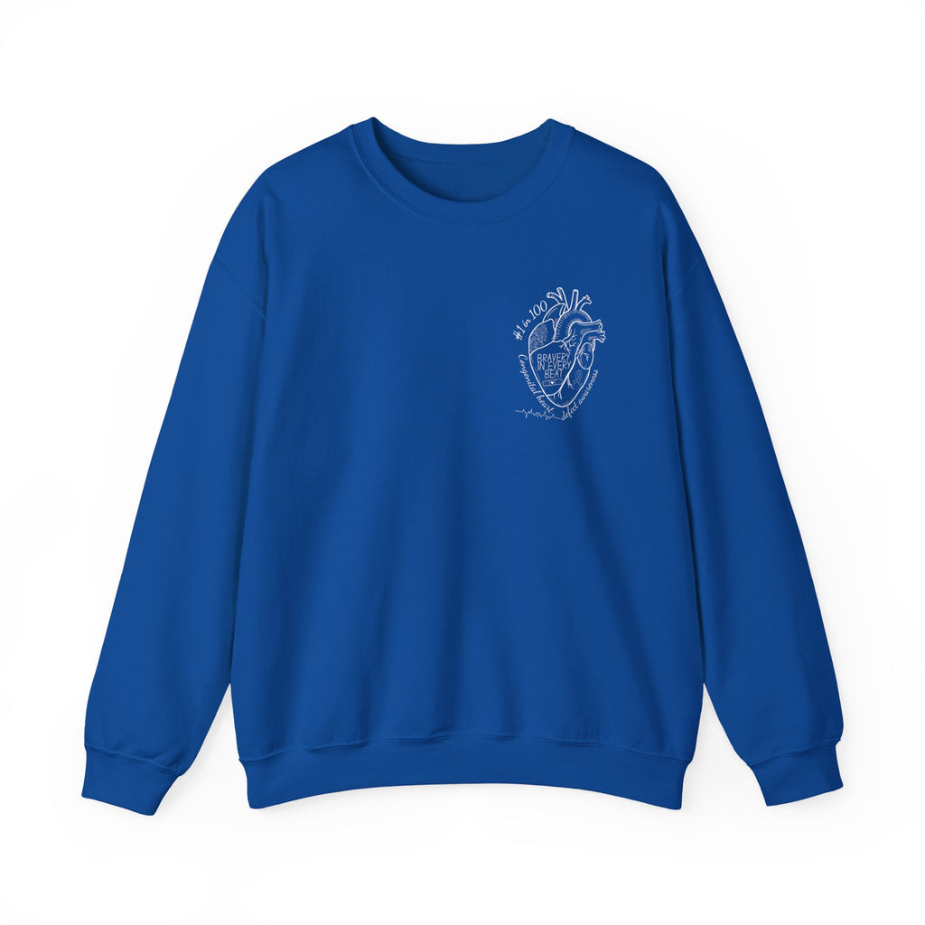 Bravery in Every Beat CHD CREWNECK