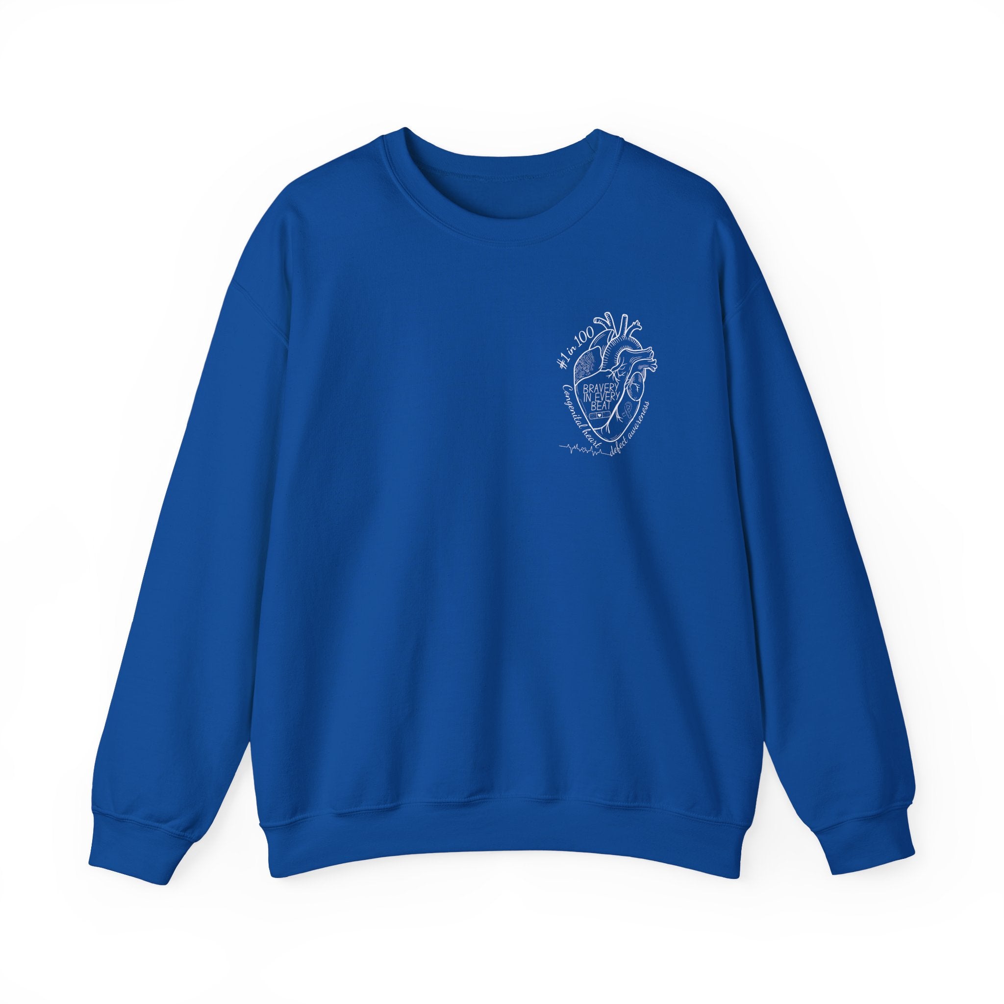 Bravery in Every Beat CHD CREWNECK