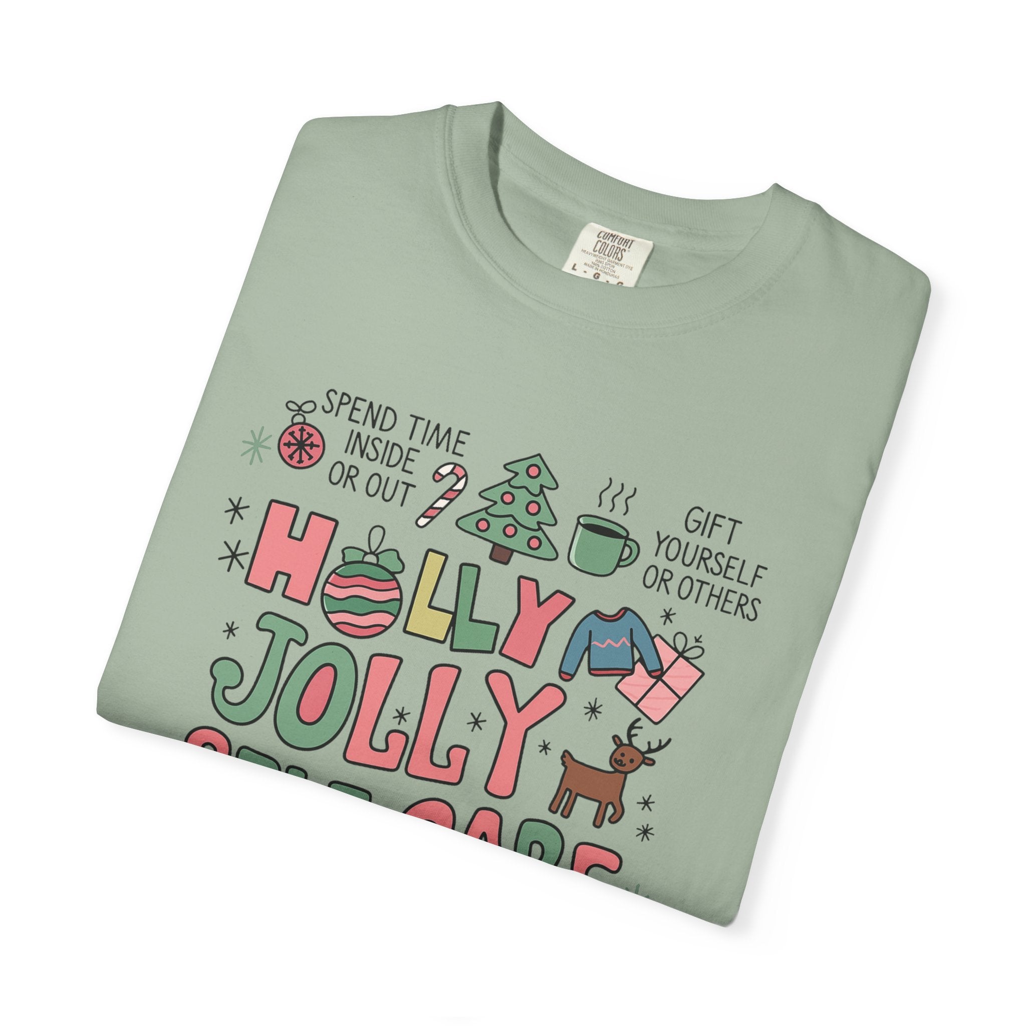 Christmas Self Care Tee — Holiday T-shirt