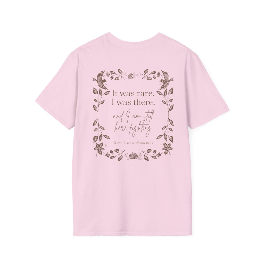 Floral Quote T‑Shirt — "It was rare, I was there" Inspirational Graphic Tee