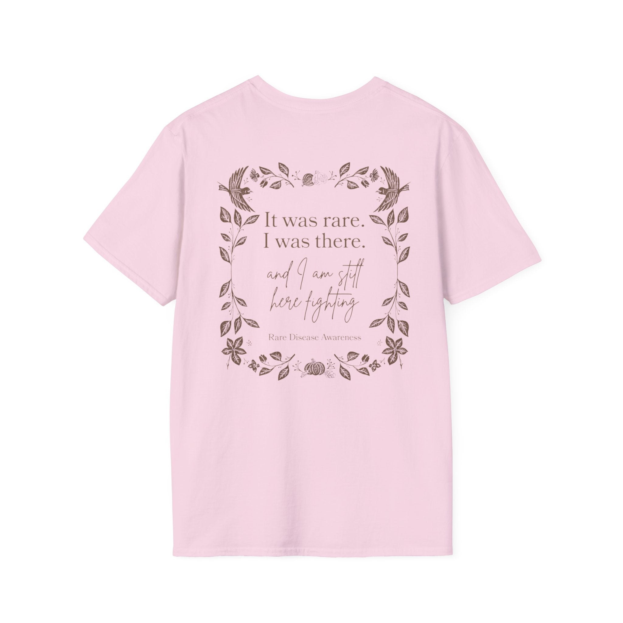 Floral Quote T‑Shirt — "It was rare, I was there" Inspirational Graphic Tee