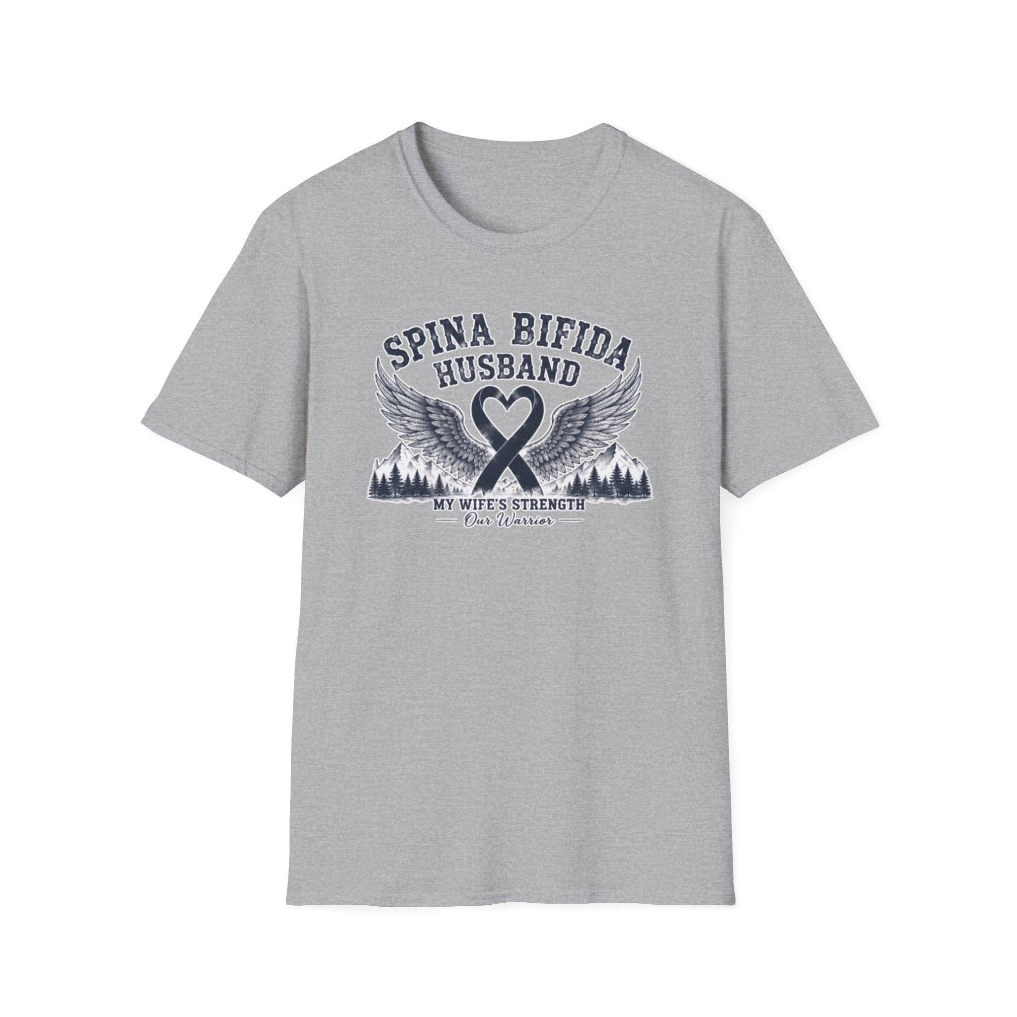 Spina Bifida Husband T-Shirt — My Wife’s Strength Support Tee