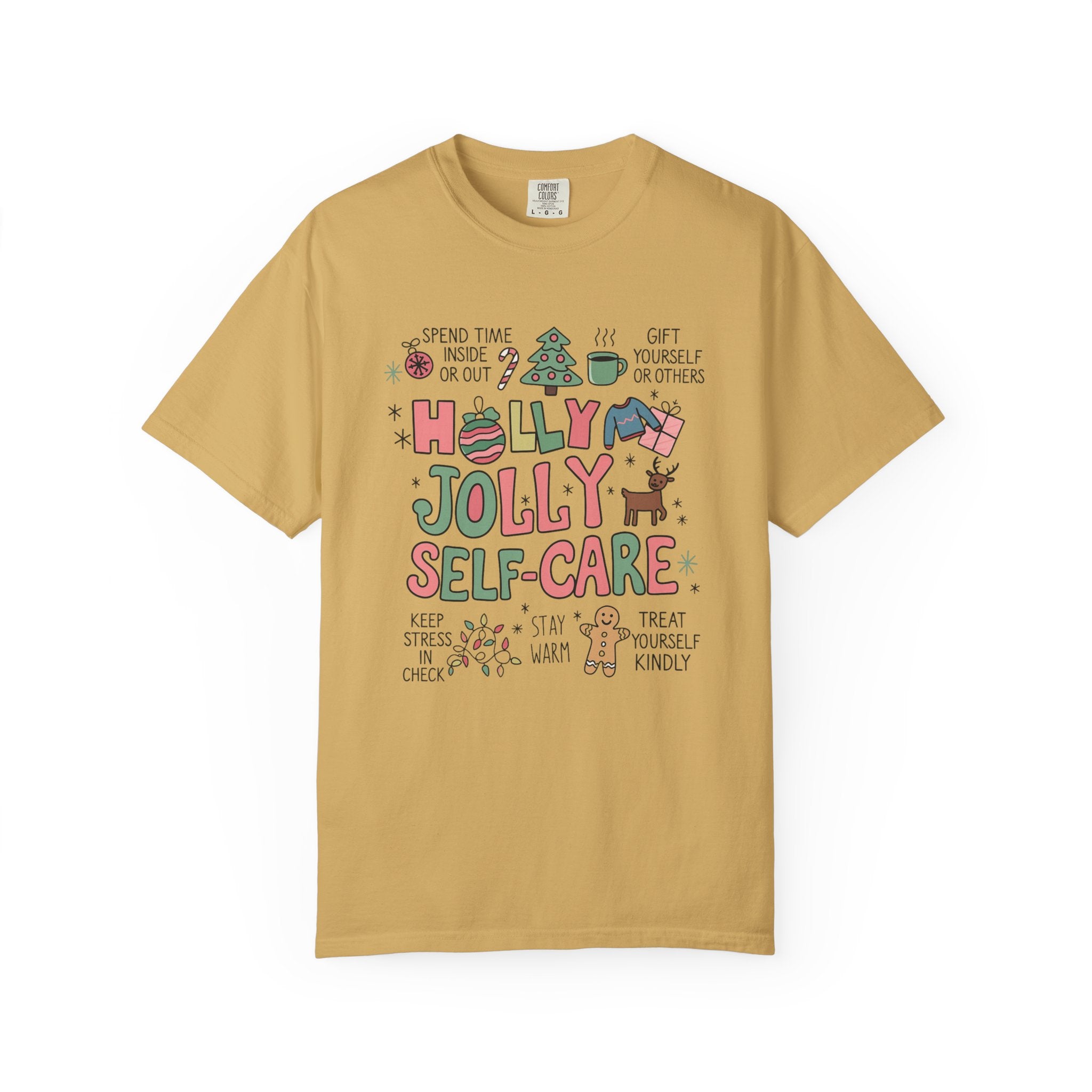 Christmas Self Care Tee — Holiday T-shirt