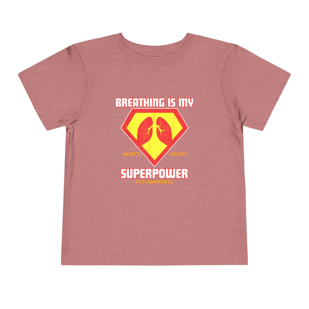Toddler Tee - Breathing is my superpower PCD Design