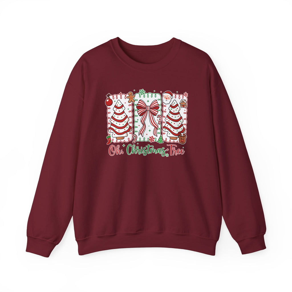Christmas Tree Sweatshirt — "Oh, Christmas Tree" Holiday Crewneck