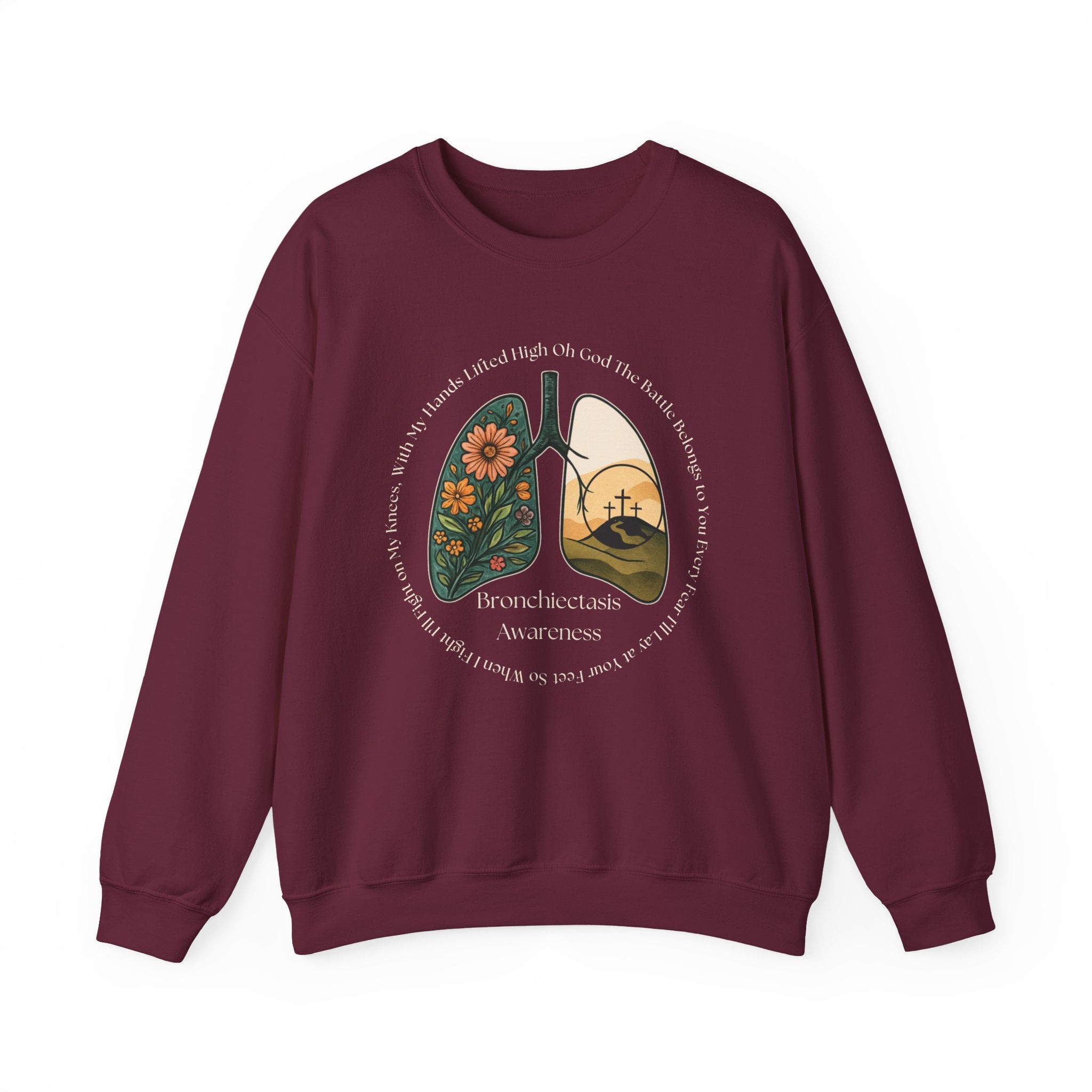 Bronchiectasis Awareness Sweatshirt - Battle Belongs to You