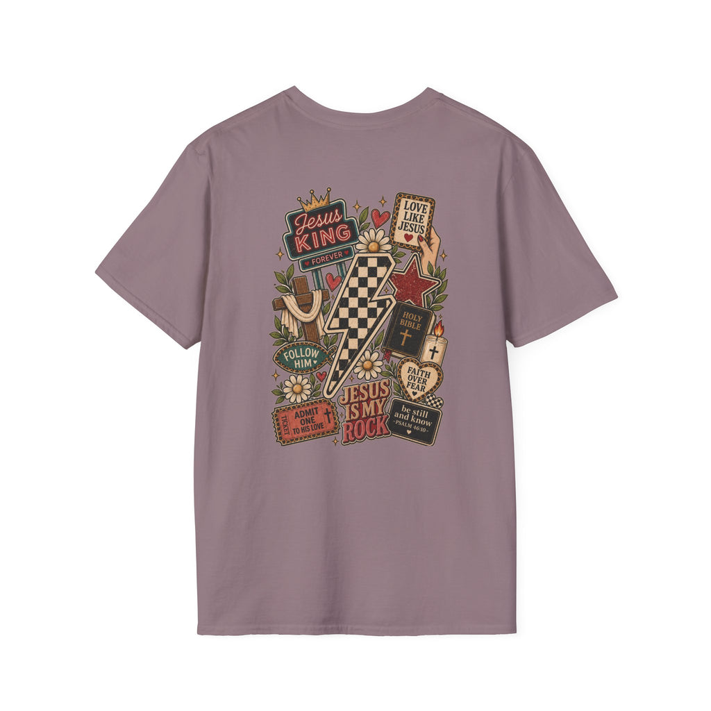 Jesus Is King T-Shirt — Retro Crown Faith Tee
