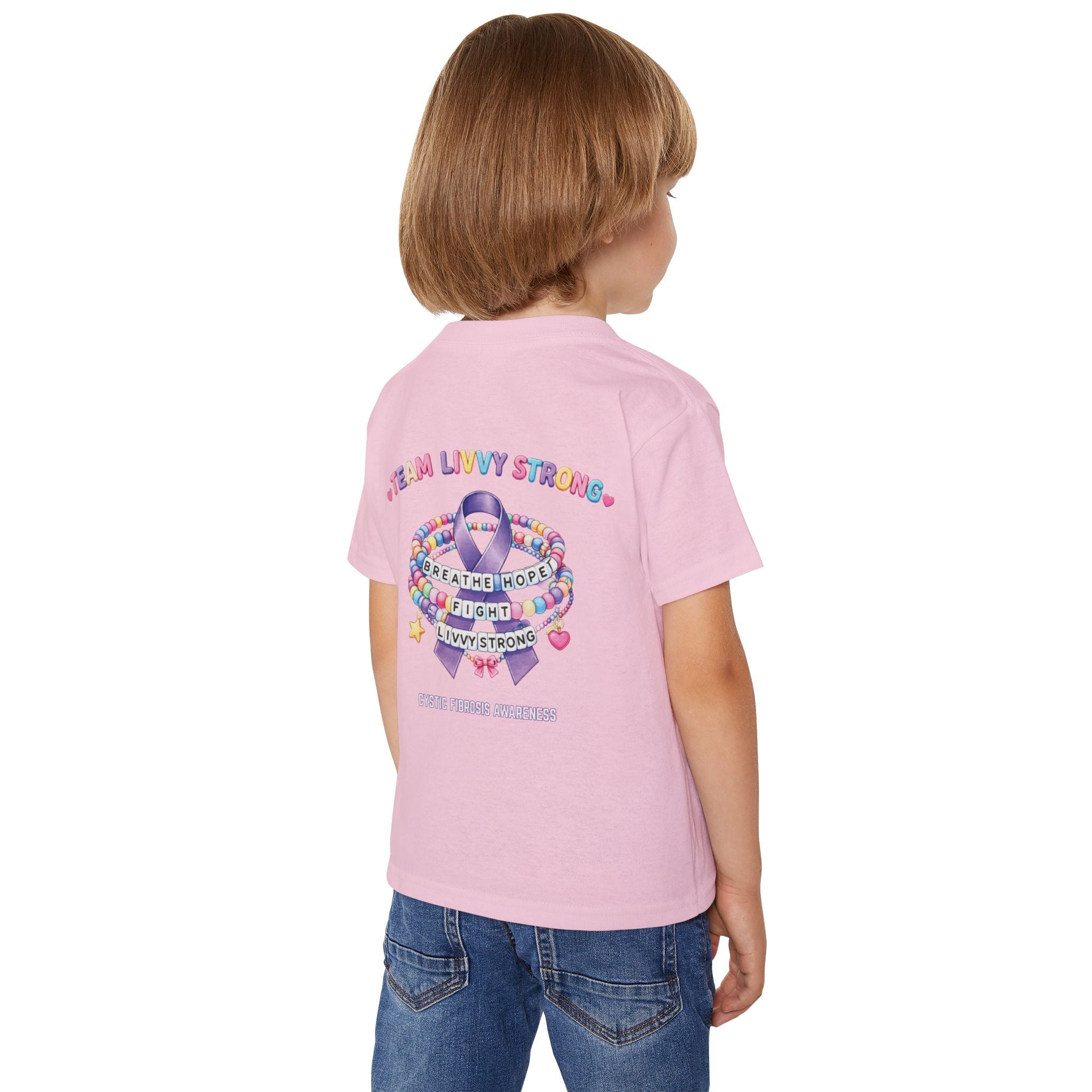TODDLER Team Livvy Strong Fundraiser T-Shirt —CF Awareness Tee