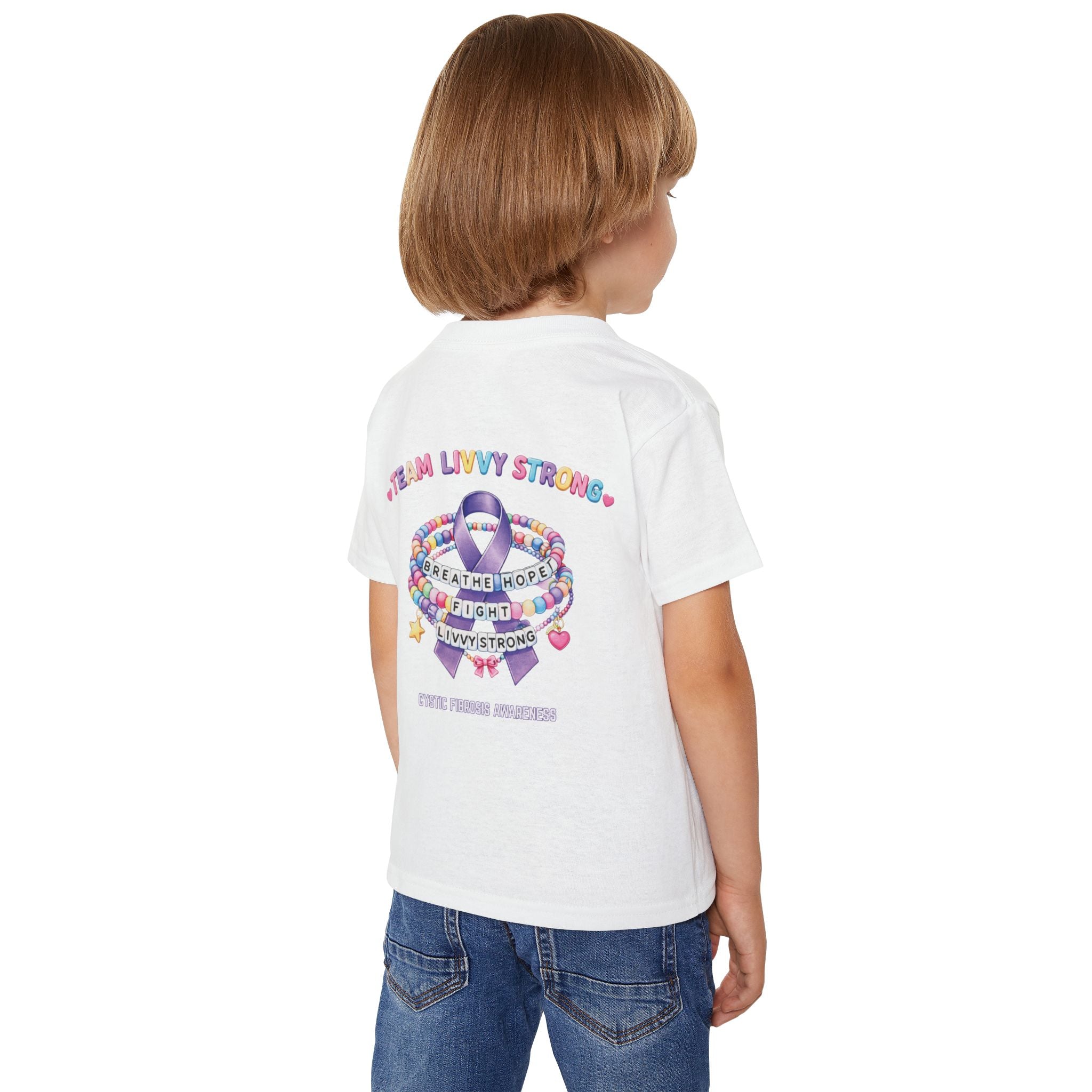 TODDLER Team Livvy Strong Fundraiser T-Shirt —CF Awareness Tee