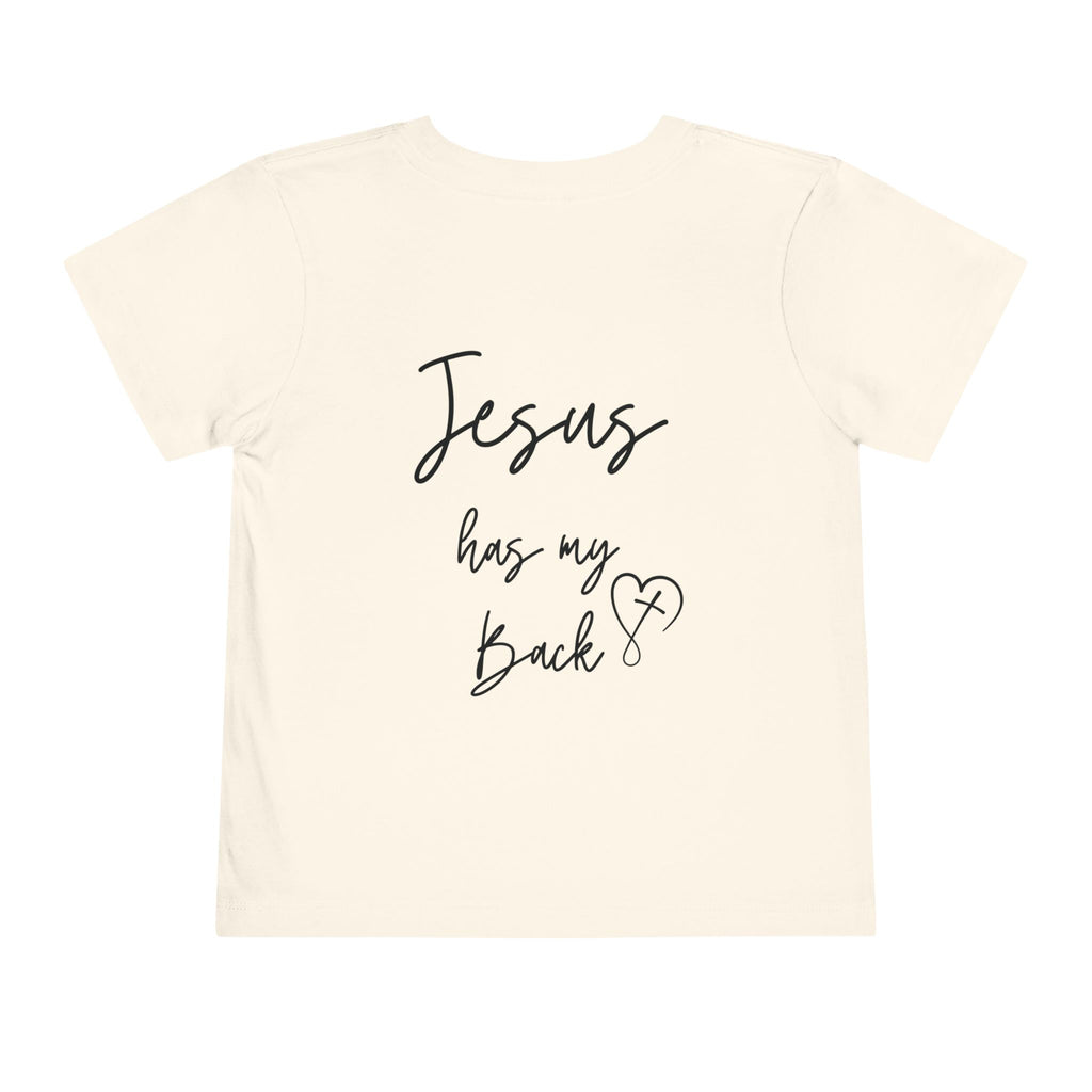 Toddler Short sleeve Jesus has my back