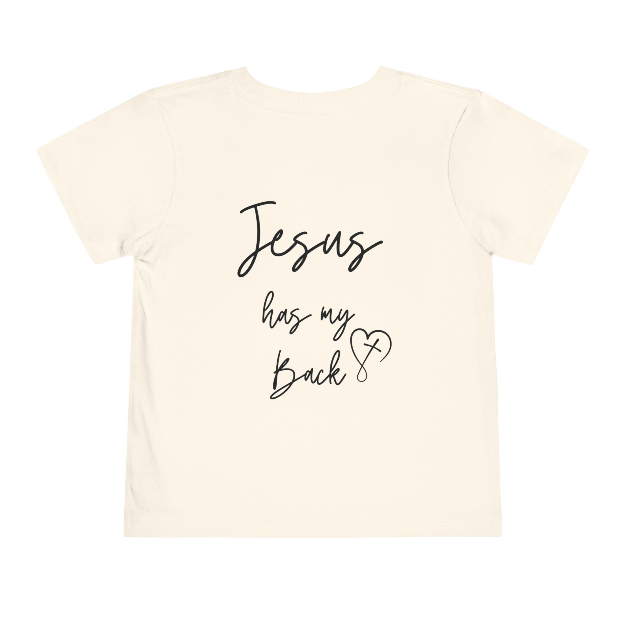 Toddler Short sleeve Jesus has my back