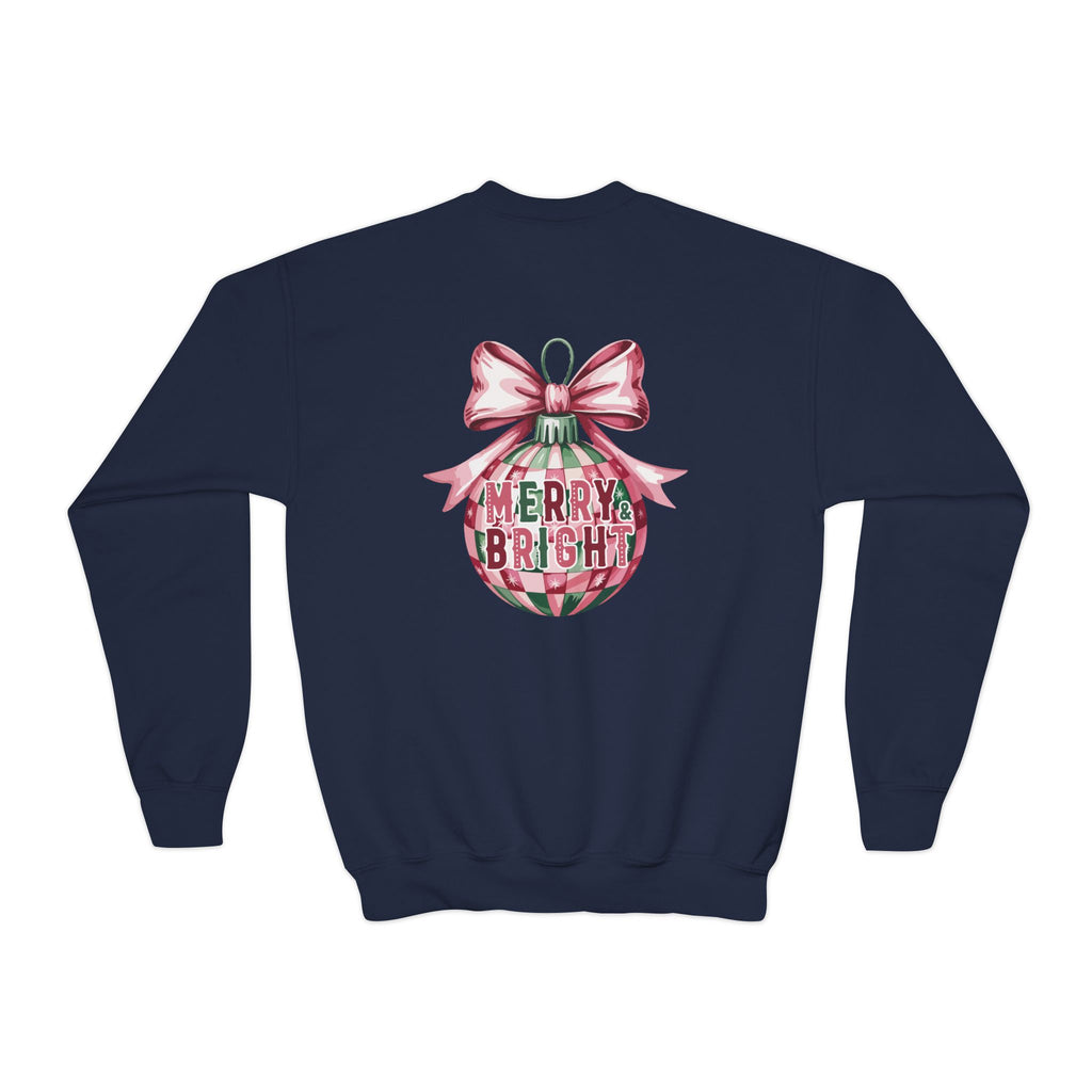 Holiday Patchwork Crewneck Sweatshirt — Merry & Bright Youth