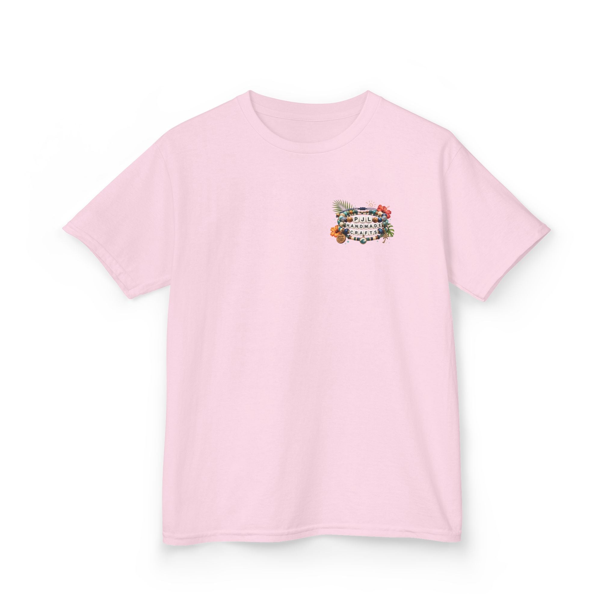 Kids Tee — PJL Handmade Crafts Tropical Floral Logo