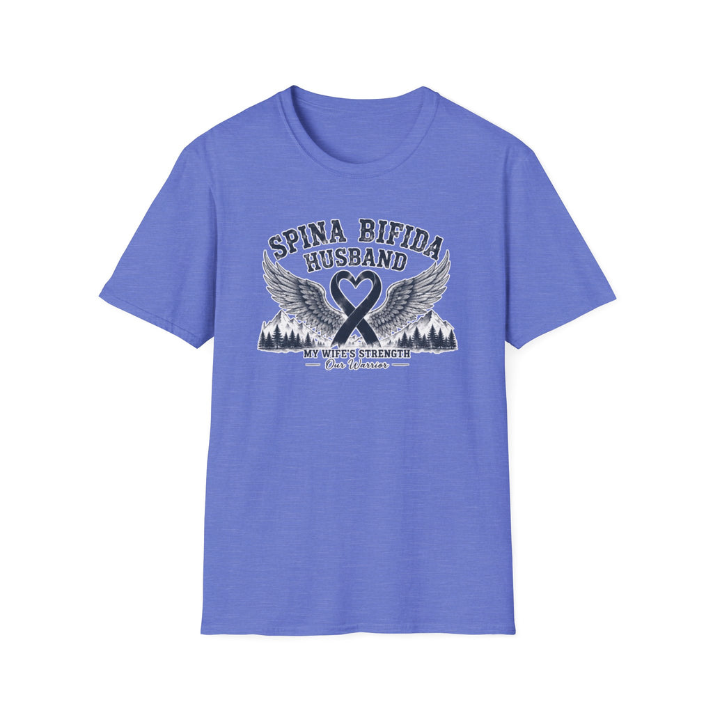 Spina Bifida Husband T-Shirt — My Wife’s Strength Support Tee