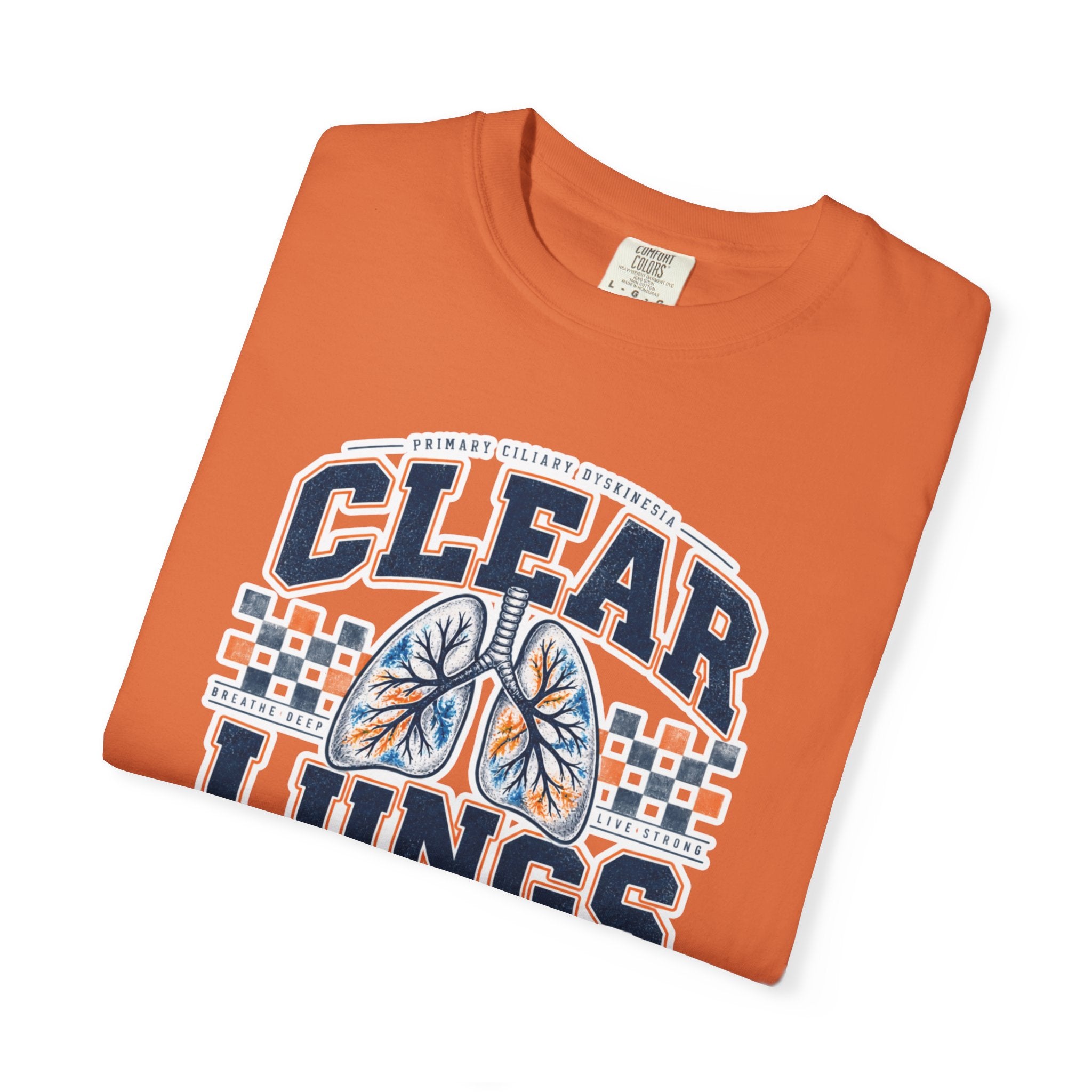 PCD Clear Lungs Club T-Shirt — Vintage Athletic Respiratory Health Tee