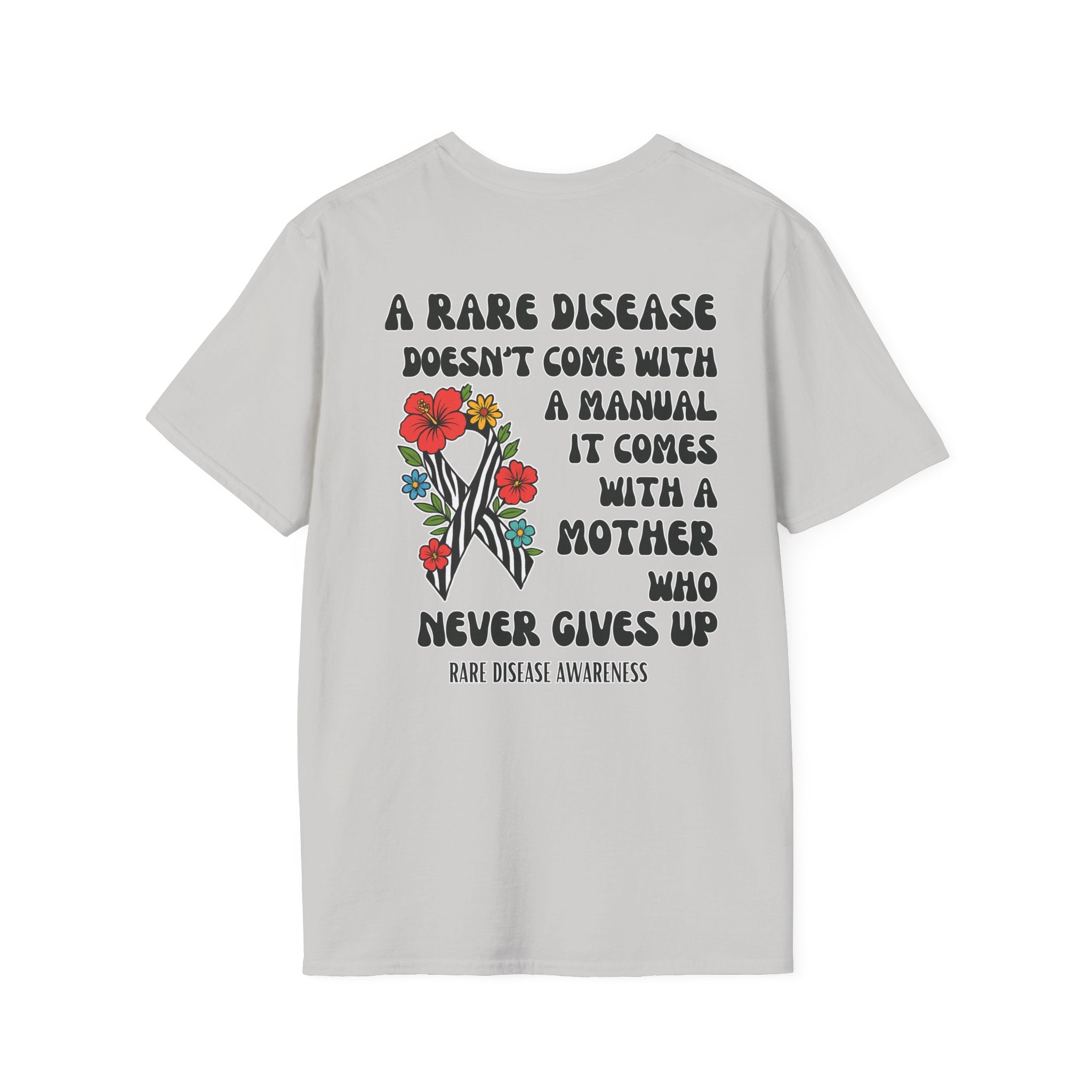 Rare Disease Awareness T-Shirt — "A Rare Disease Doesn’t Come with a Manual" Mom Support Tee