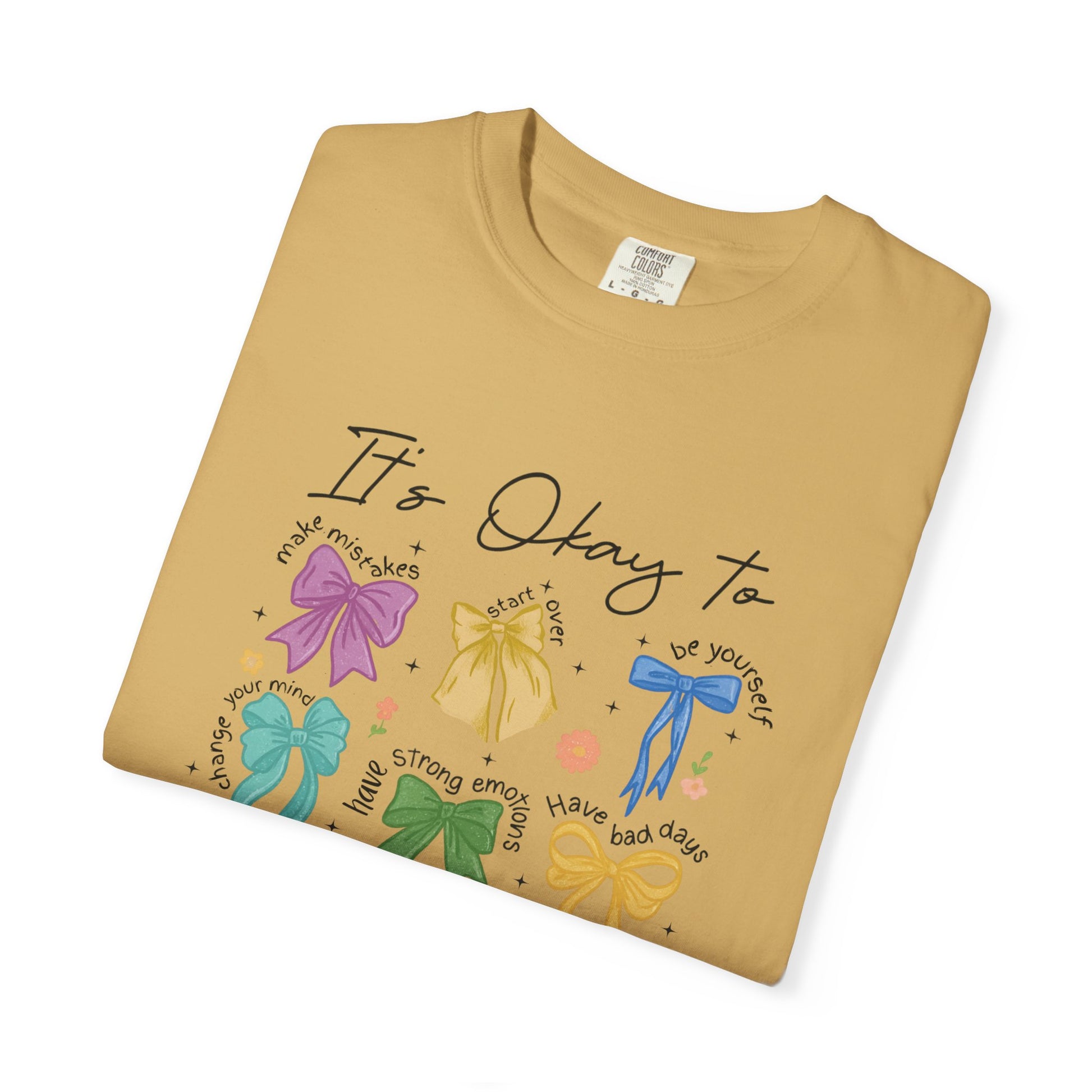 It’s okay to- Mental Health Coquette Tee