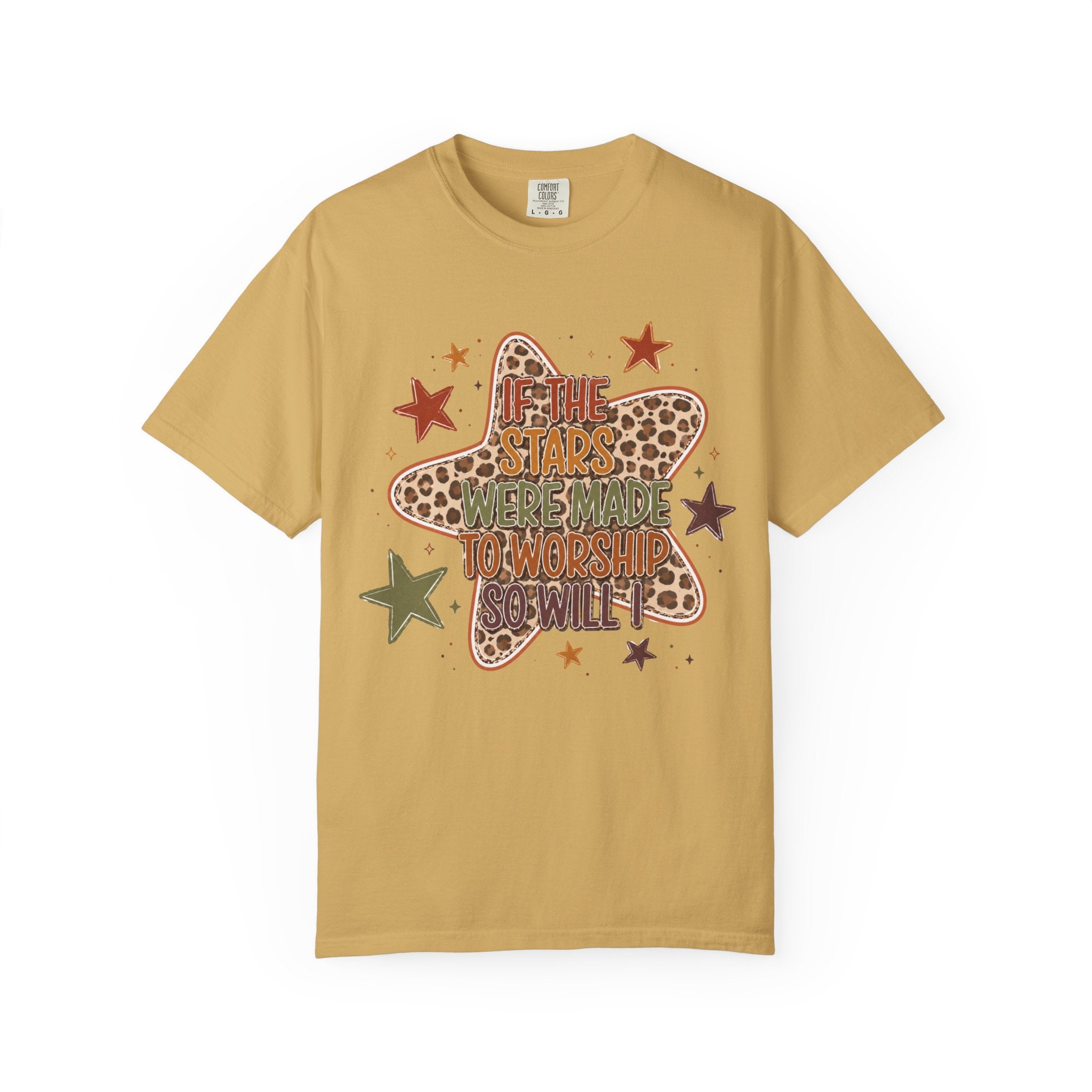 Vintage Star T-Shirt — "If the stars were made to worship so will I”