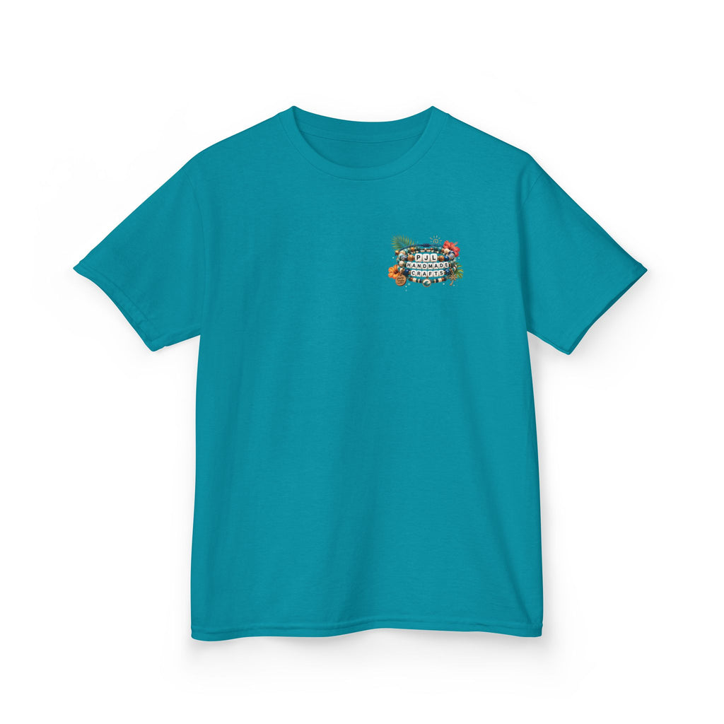 Kids Tee — PJL Handmade Crafts Tropical Floral Logo