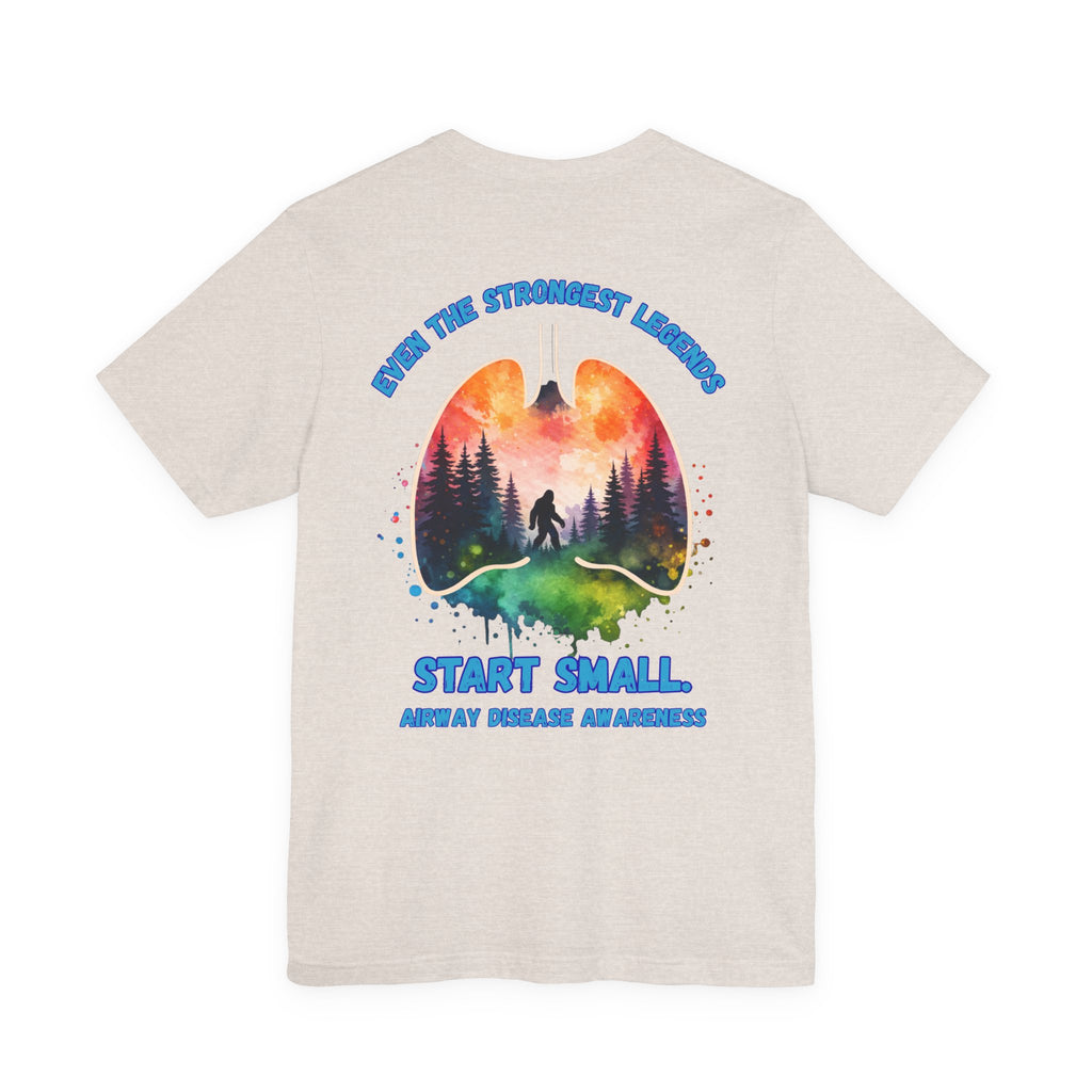Airway Disease Awareness Tee — "Even the Strongest Legends" SAWYER STRONG