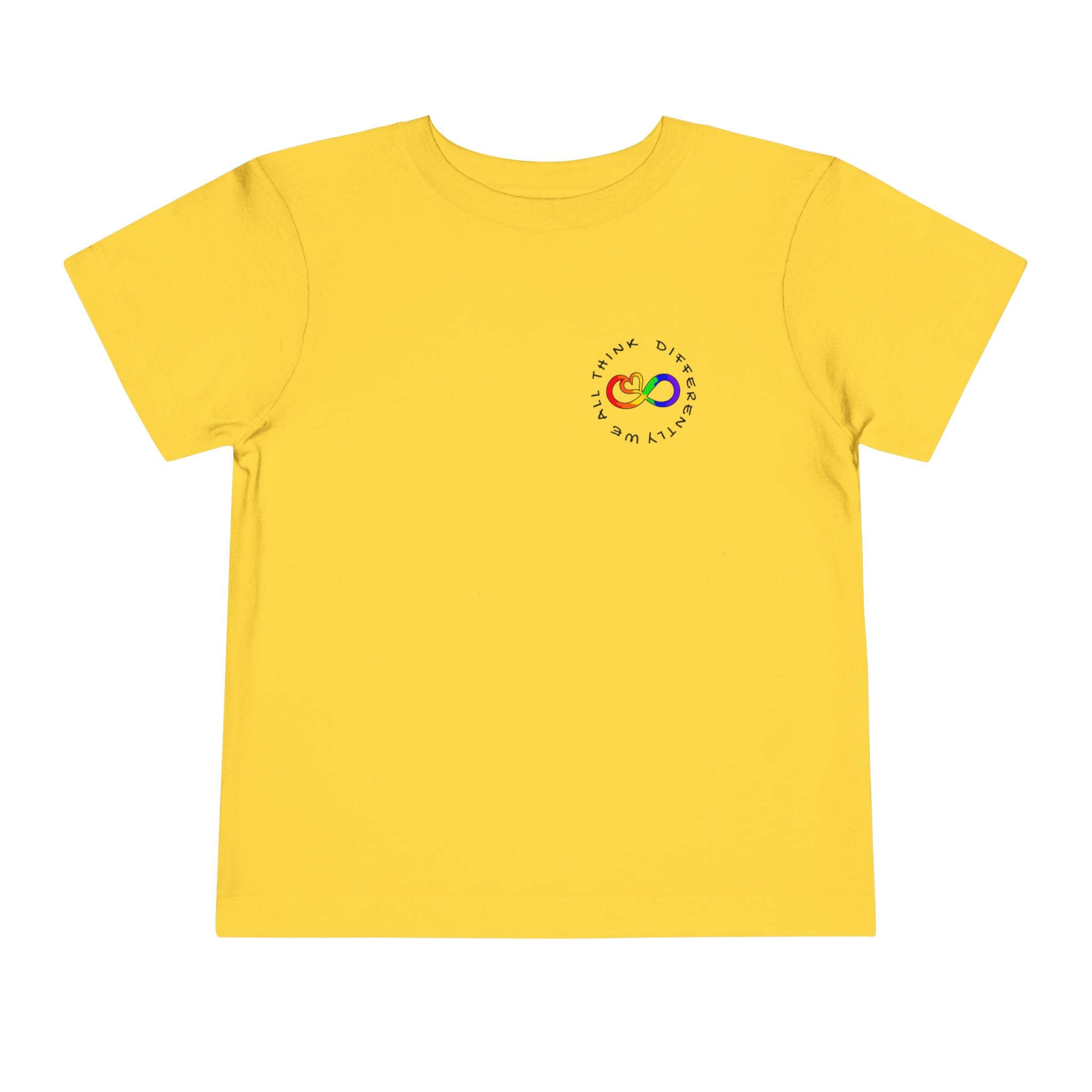 Toddler Neurodivergent Awareness T-Shirt — Colorful Brain Design