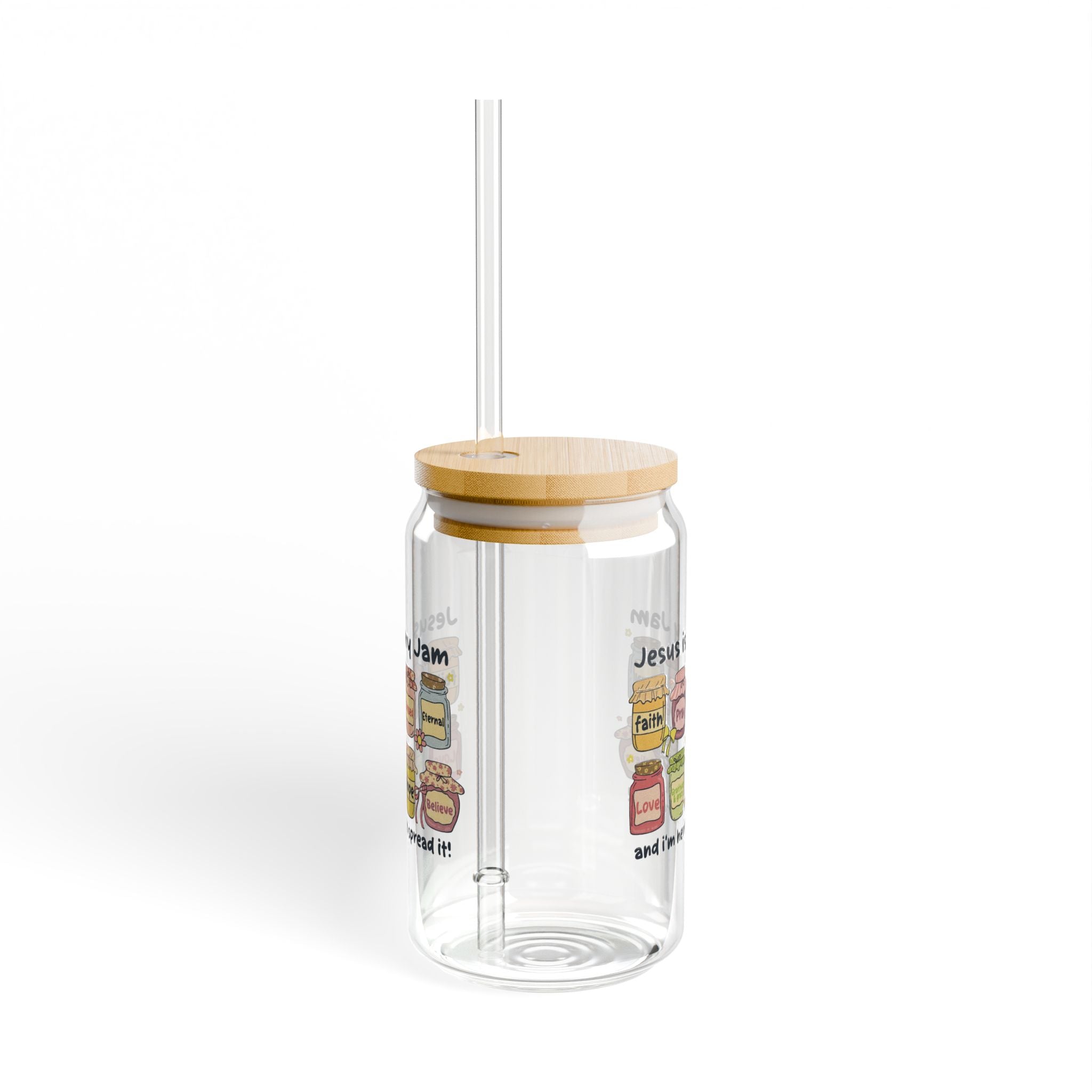 Jesus is My Jam Sipper Glass, 16oz