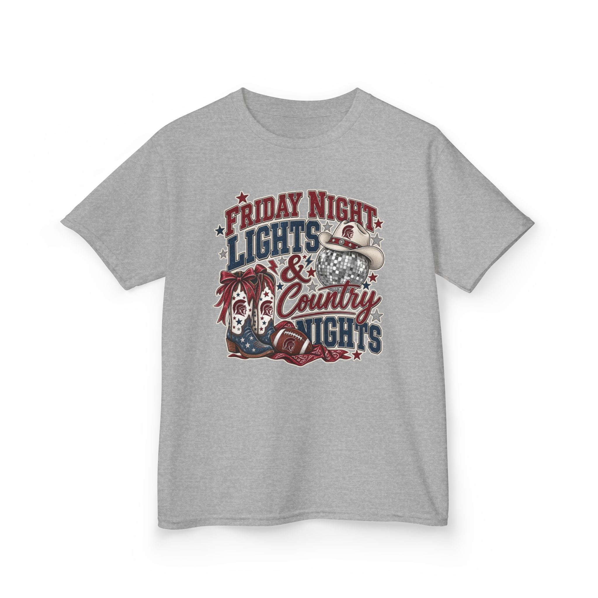Kids Tee — "Friday Night Lights & Country Nights" Graphic