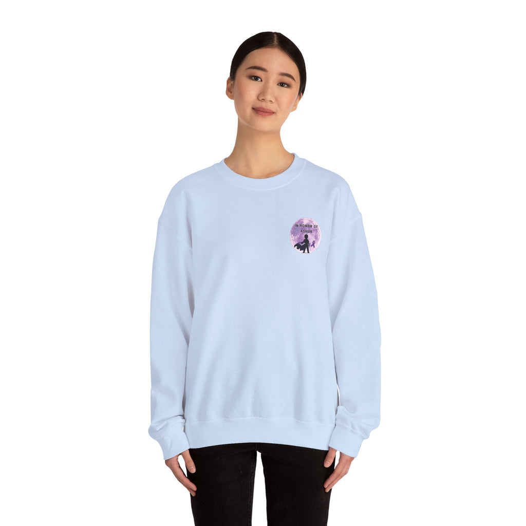 Every Hero Leaves a Legacy Adult Crewneck - Ashur Fundraiser