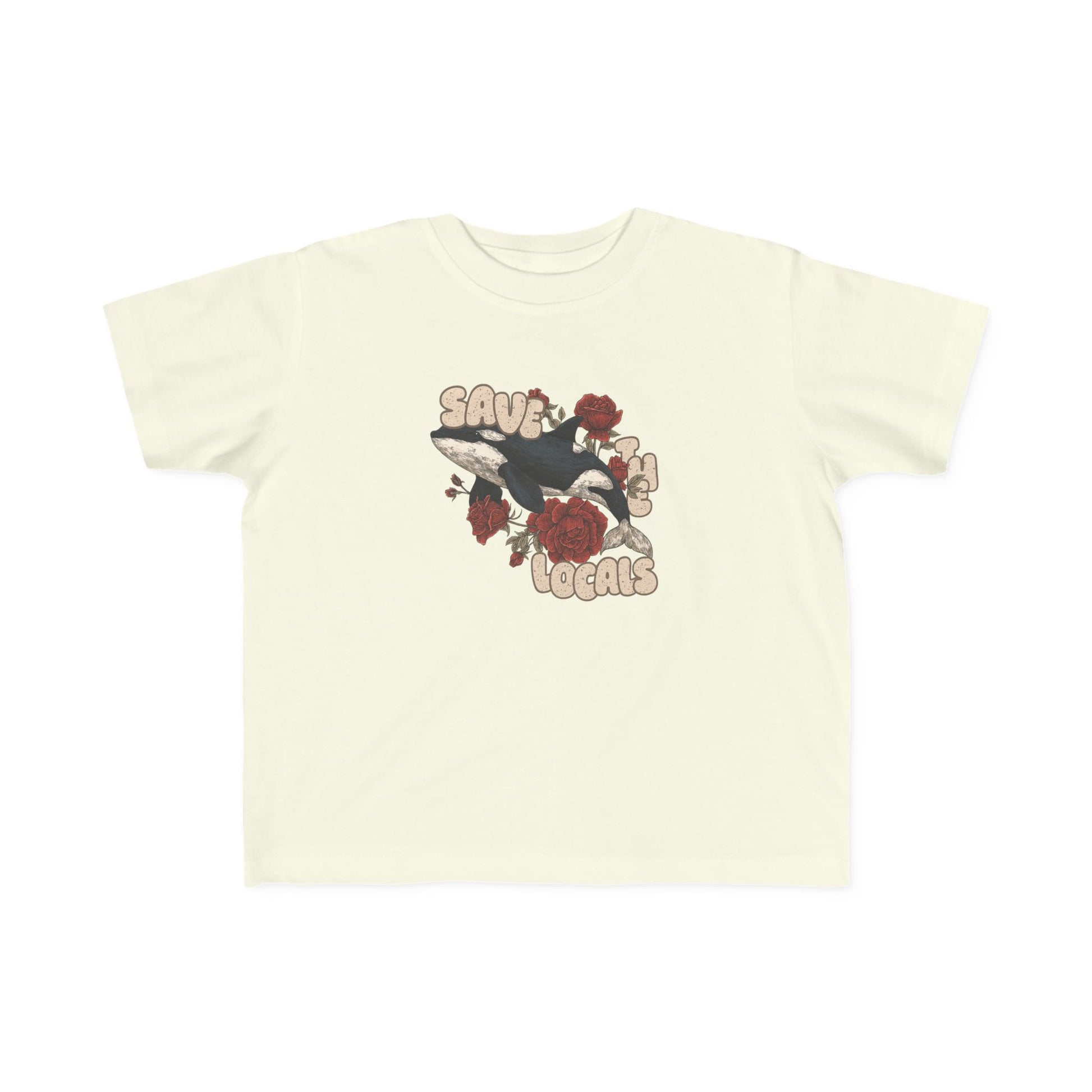 Toddler's Eco-Friendly Tee: Save the Locals, Cute Kids Shirt, Sustainable Fashion, Nature Lover Gift, Children's Awareness Apparel