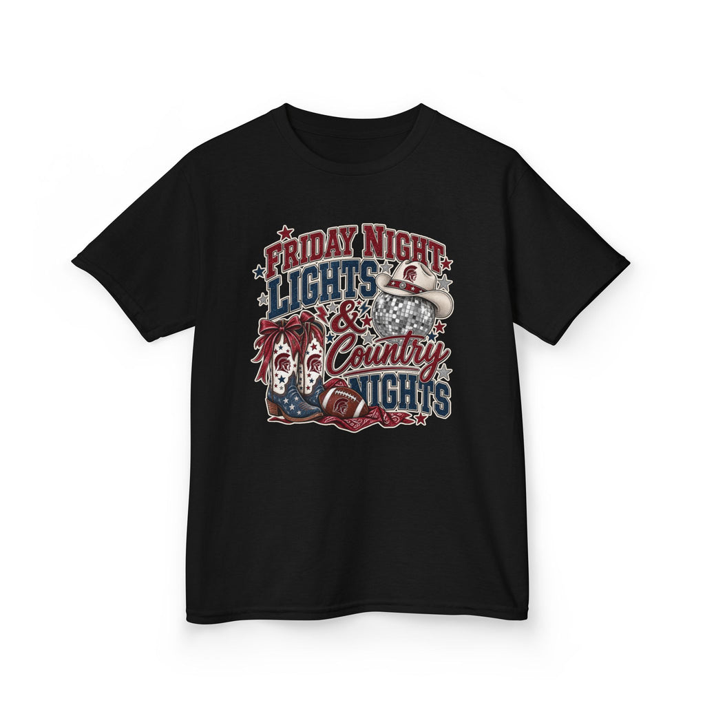 Kids Tee — "Friday Night Lights & Country Nights" Graphic