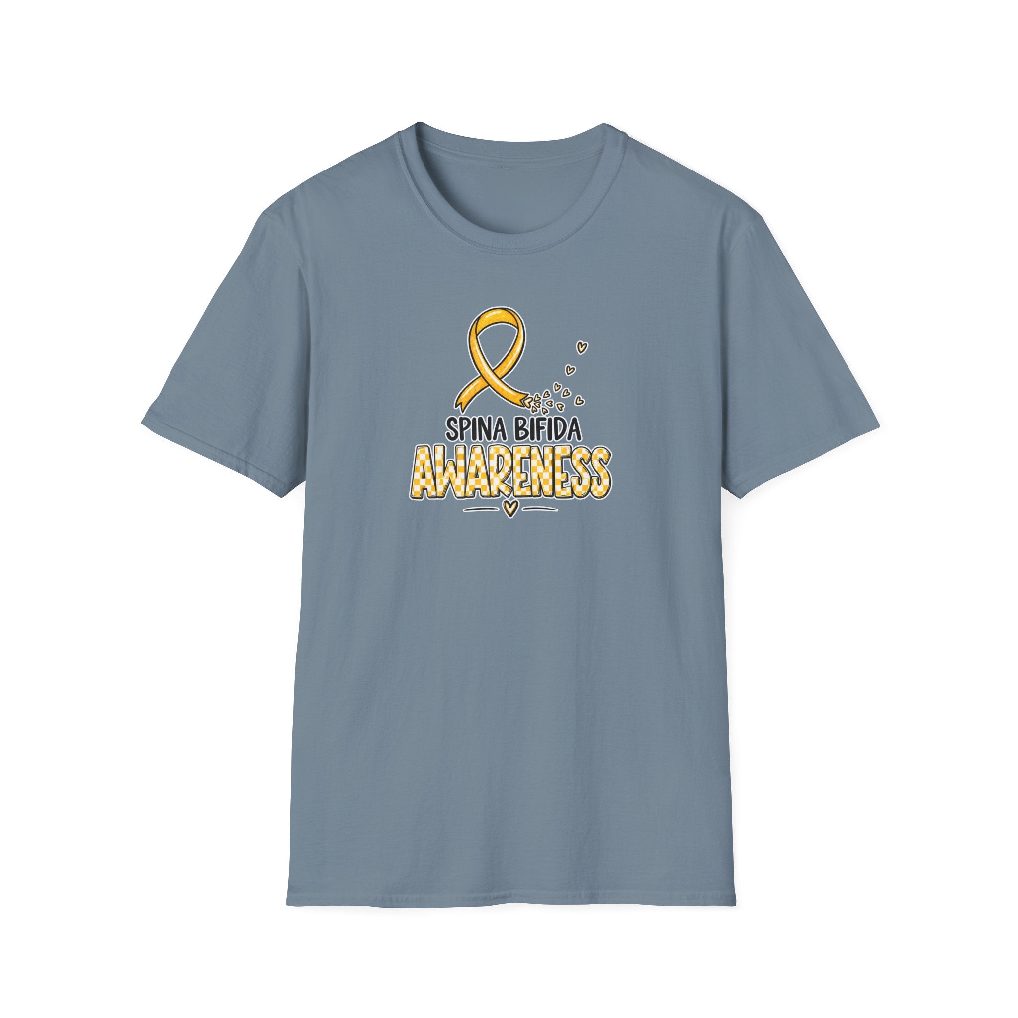 Spina Bifida Awareness T-Shirt — Gold Ribbon Support Tee