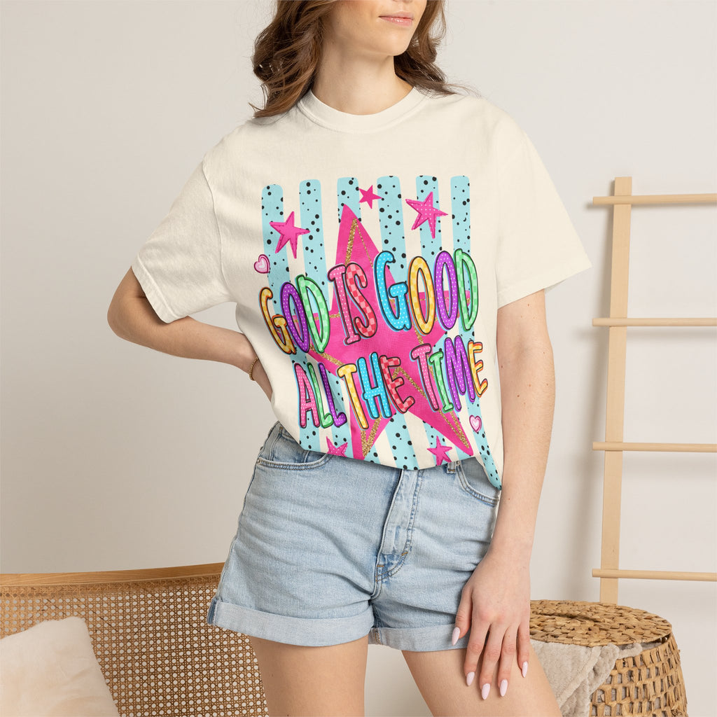 God Is Good All The Time T-Shirt — Bright Faith Graphic Tee