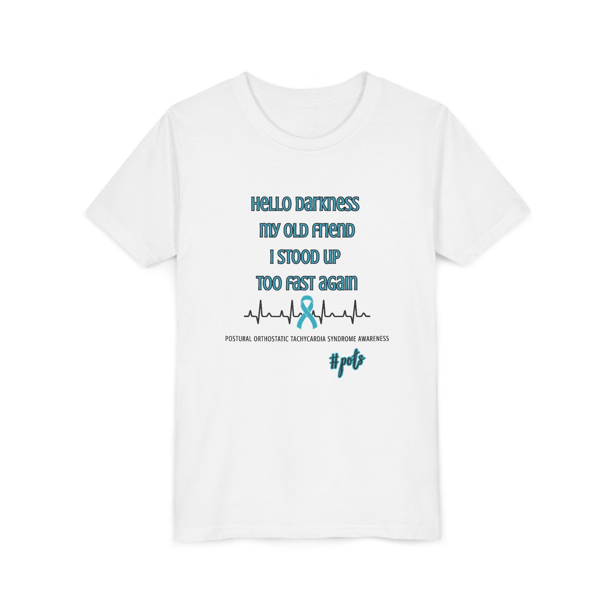 Youth Tee Hello Darkness POTS Awareness