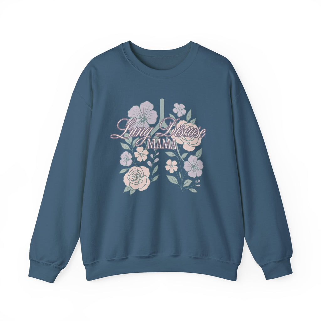 Floral Lung Disease Mama Sweatshirt