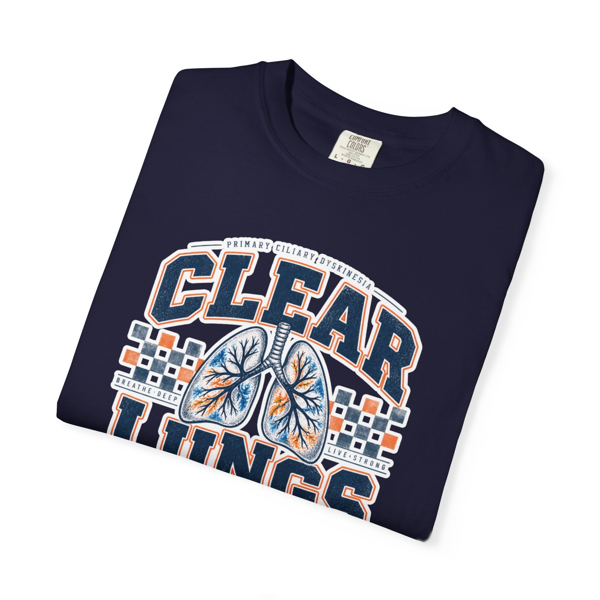 PCD Clear Lungs Club T-Shirt — Vintage Athletic Respiratory Health Tee